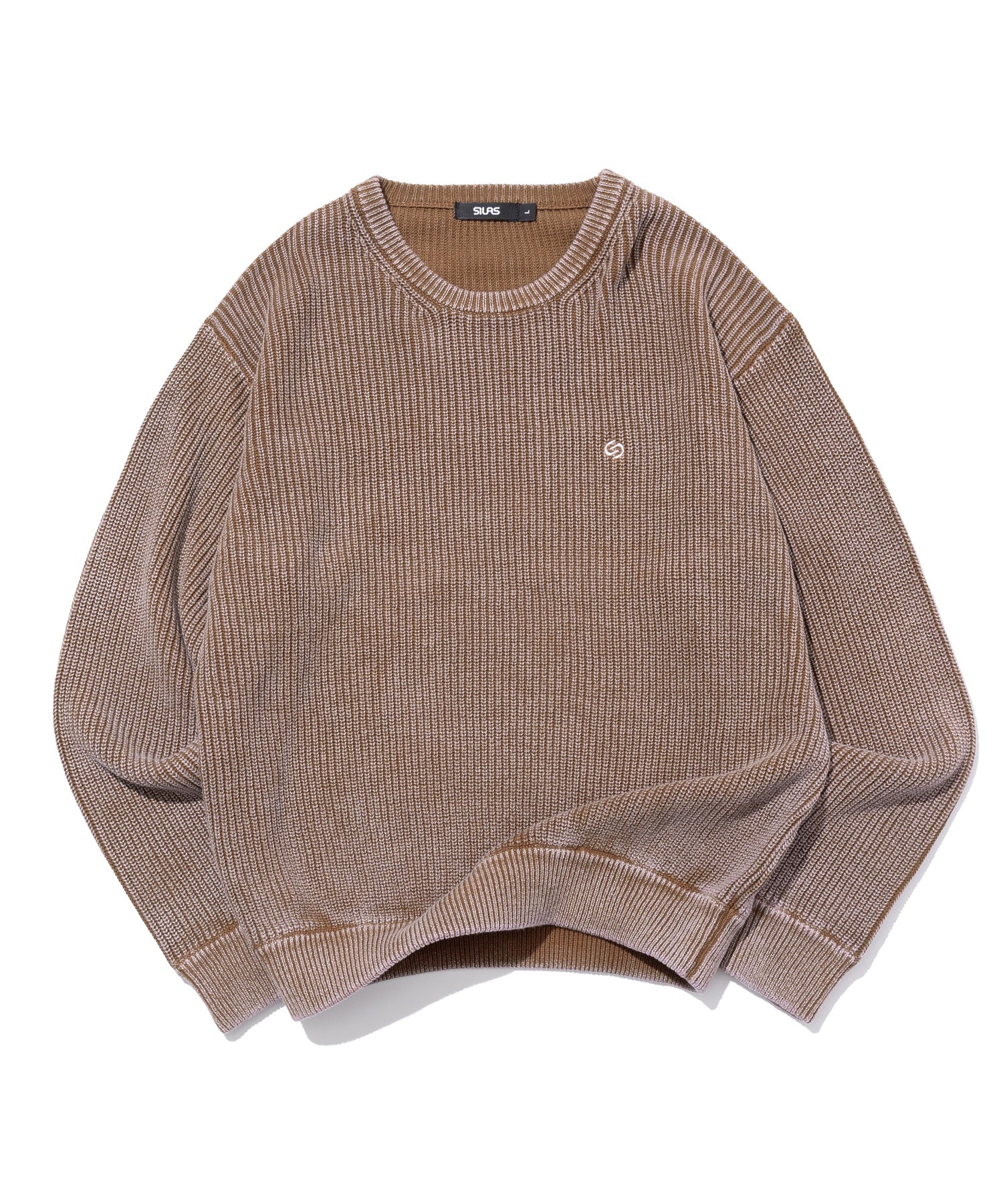 SULFUR DYED CREW NECK KNIT