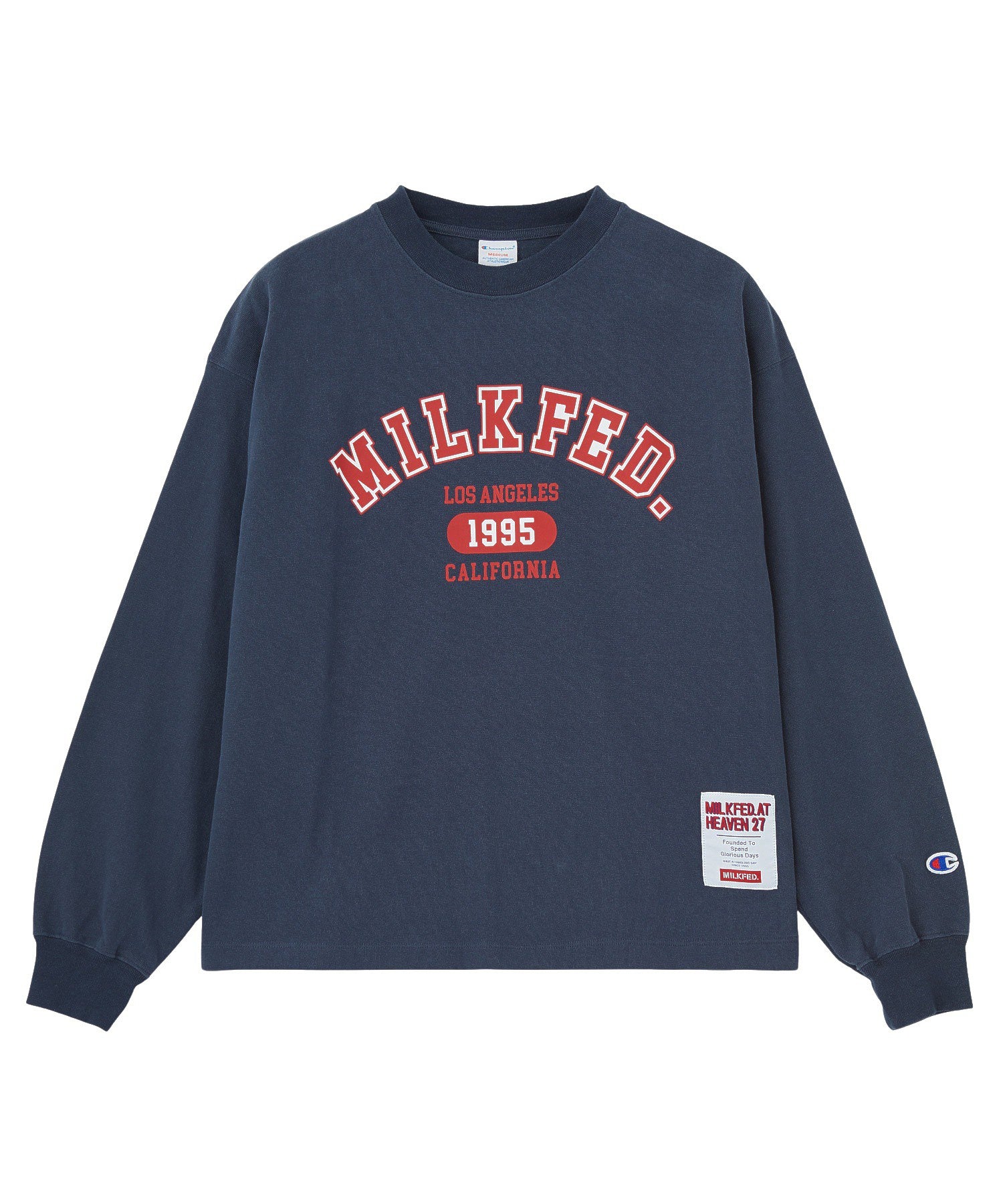 MILKFED.×CHAMPION LS TEE