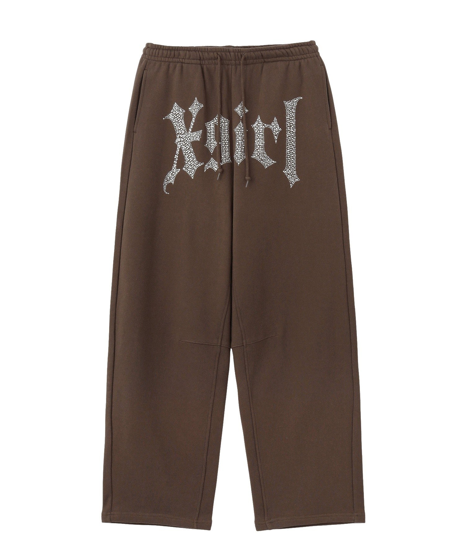 RHINESTONE BLACKLETTER LOGO SWEATPANTS