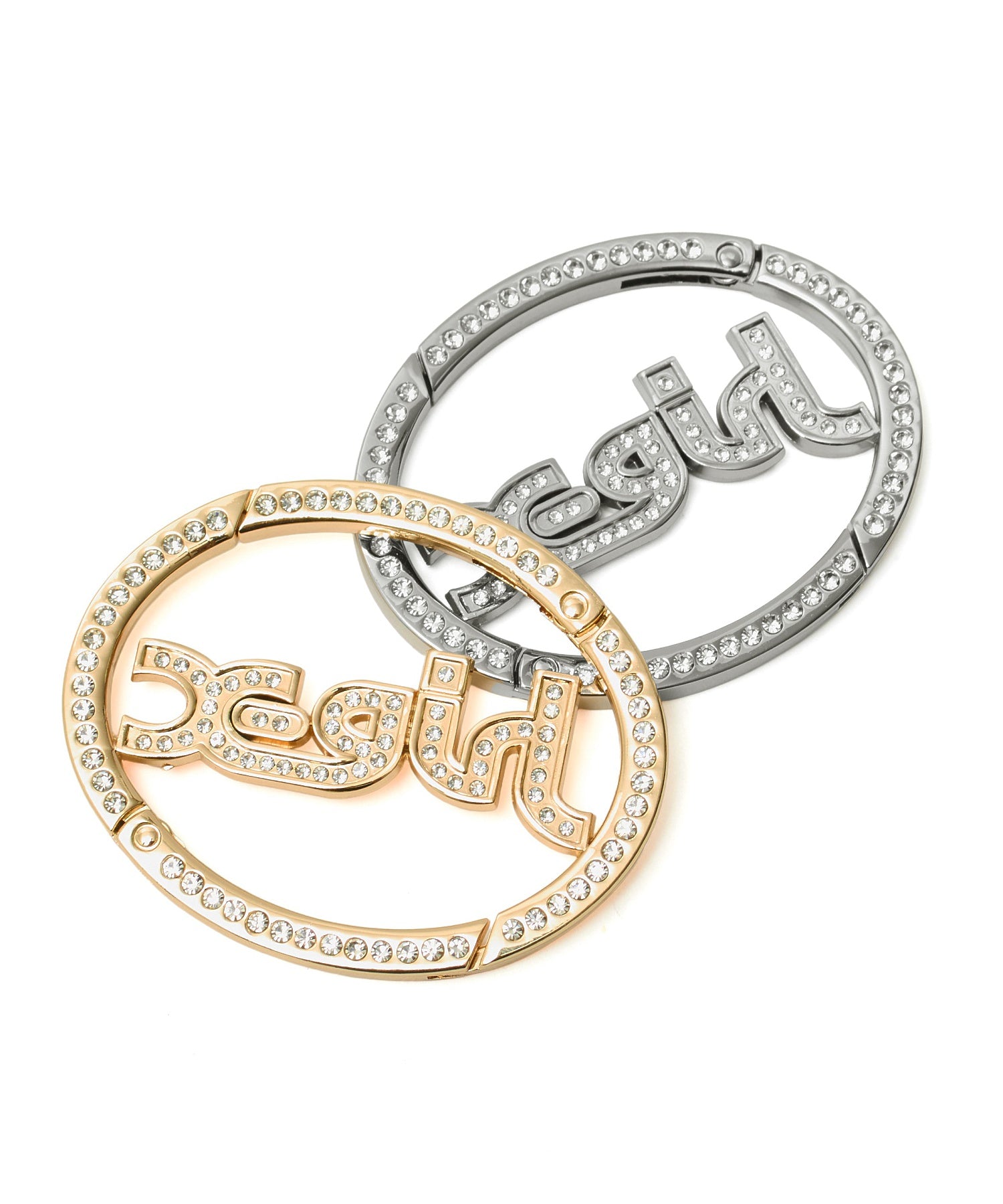 RHINESTONE MILLS LOGO CARABINER