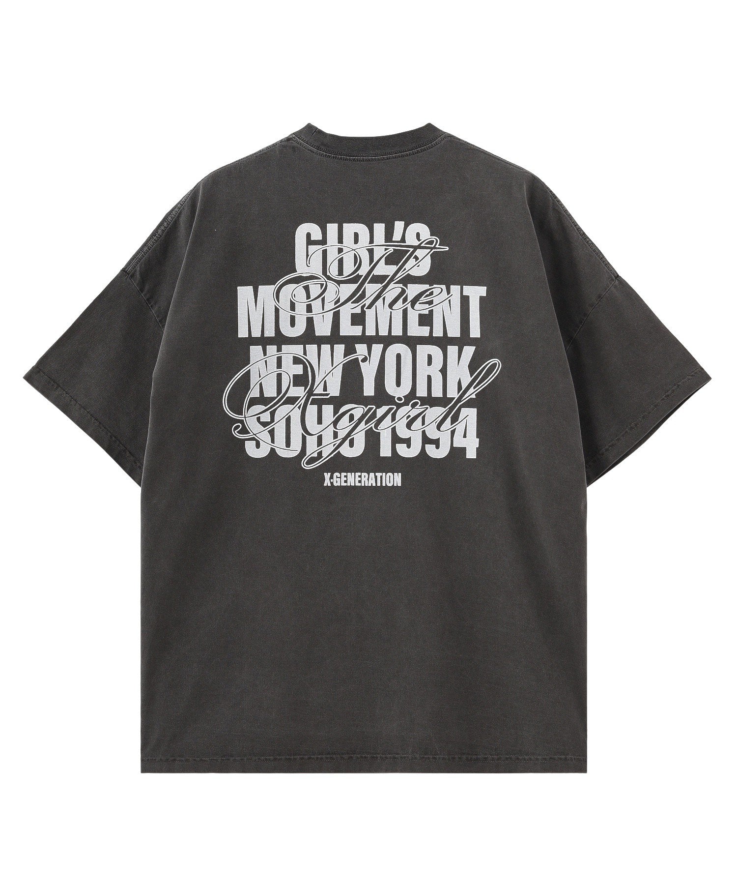 FADED MIX FONT LOGO S/S BIG TEE DRESS