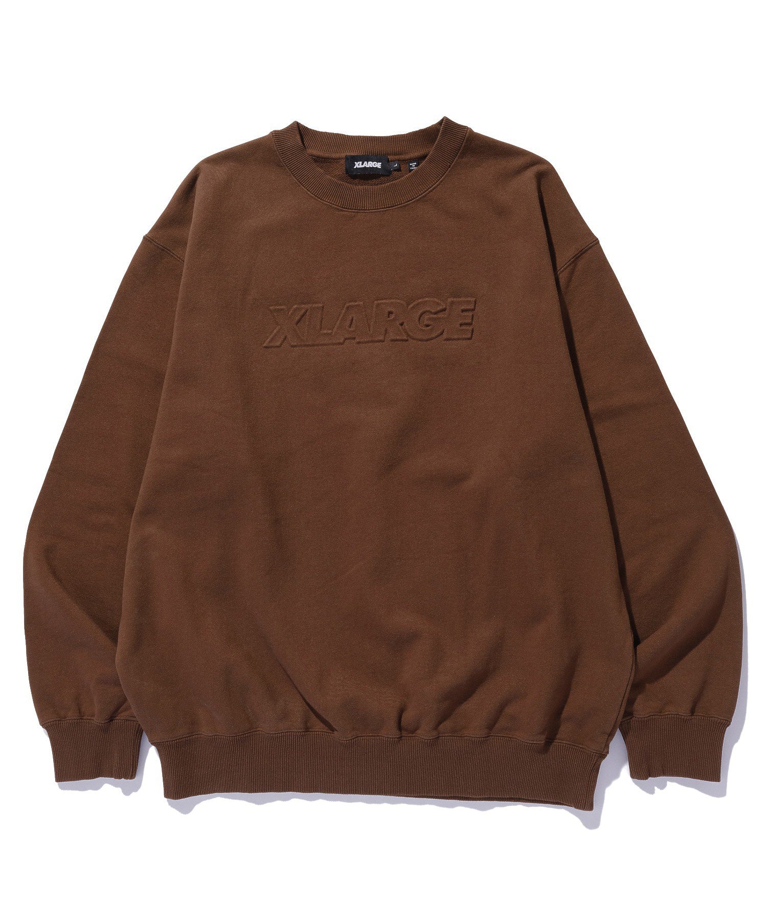 EMBOSSED STANDARD LOGO CREWNECK SWEATSHIRT