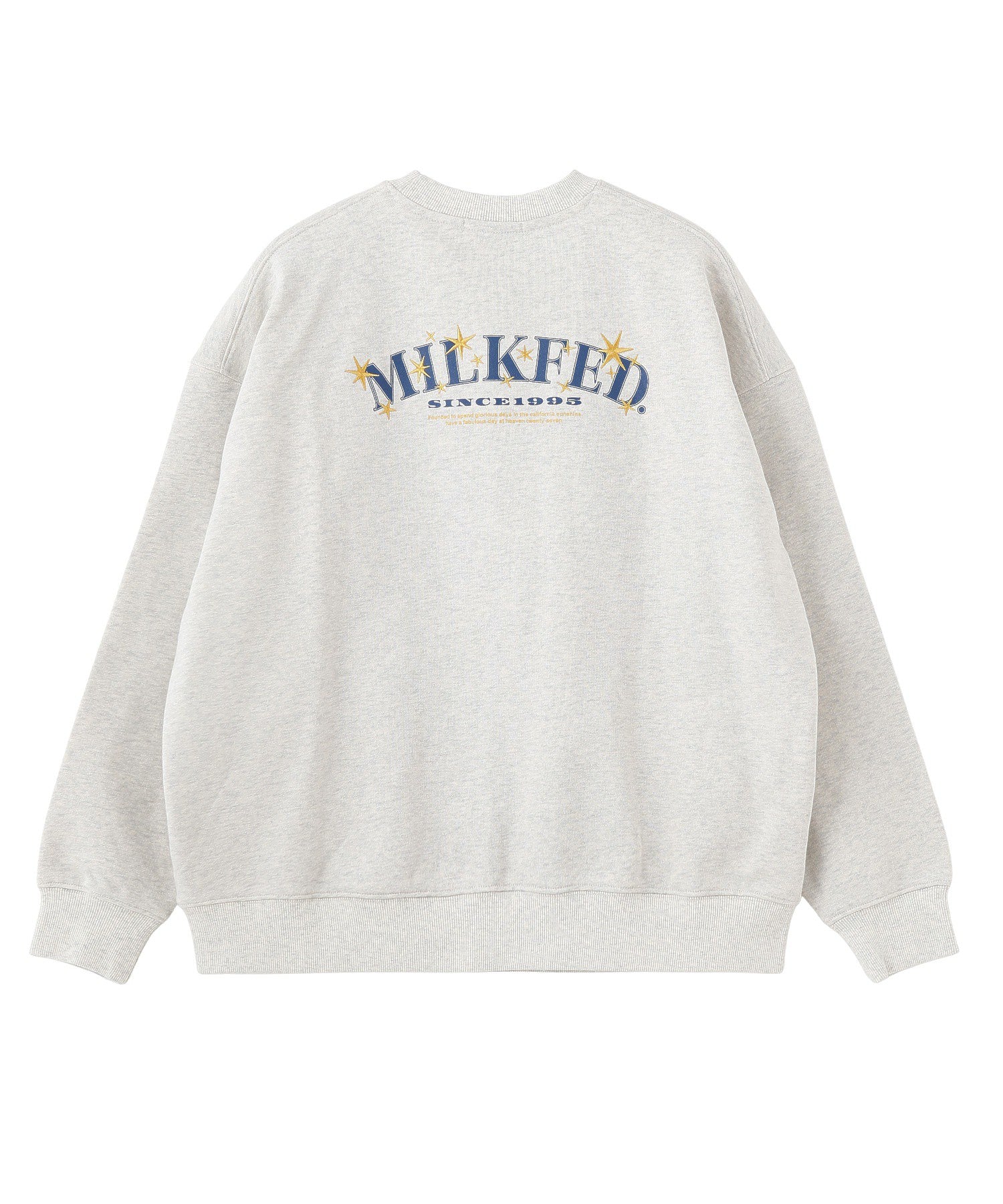 STARS AND LOGO WIDE CREW SWEAT