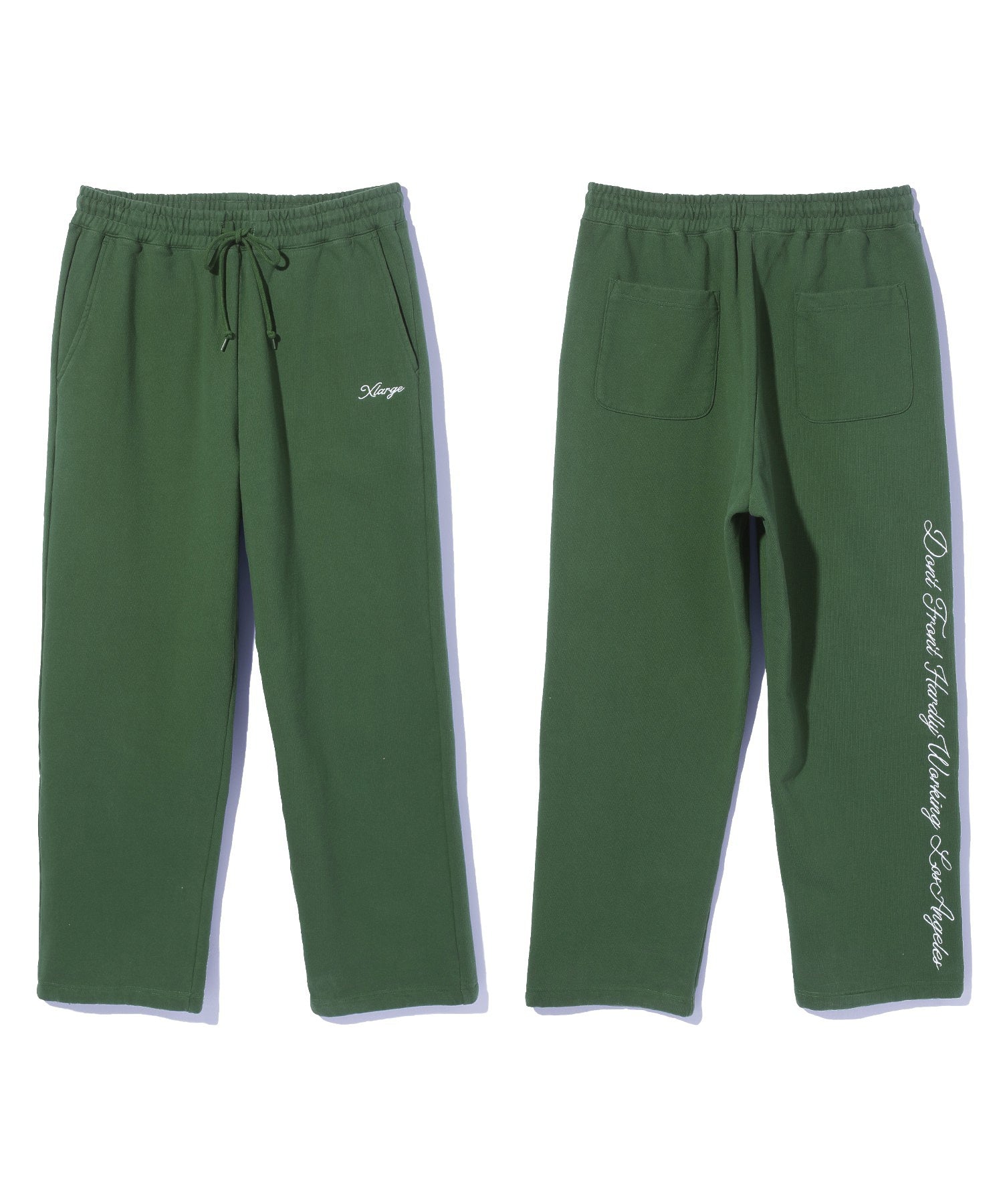 CURSIVE WIDE SWEAT PANTS