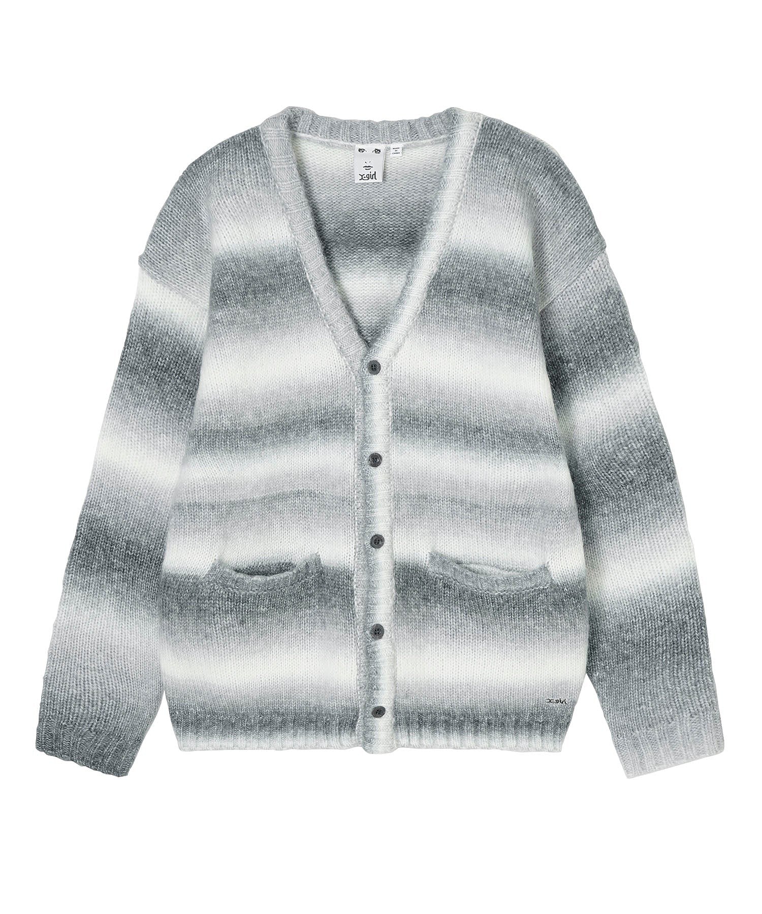 GRADATION KNIT CARDIGAN X-girl