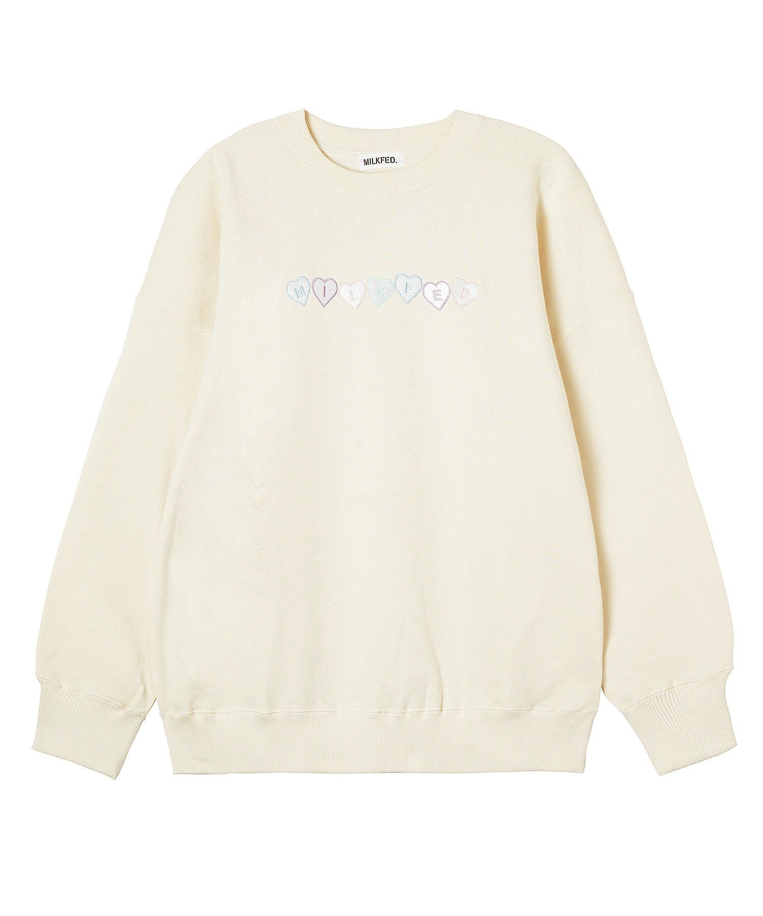 HEART EMBROIDERY BIG SWEAT TOP MILKFED.