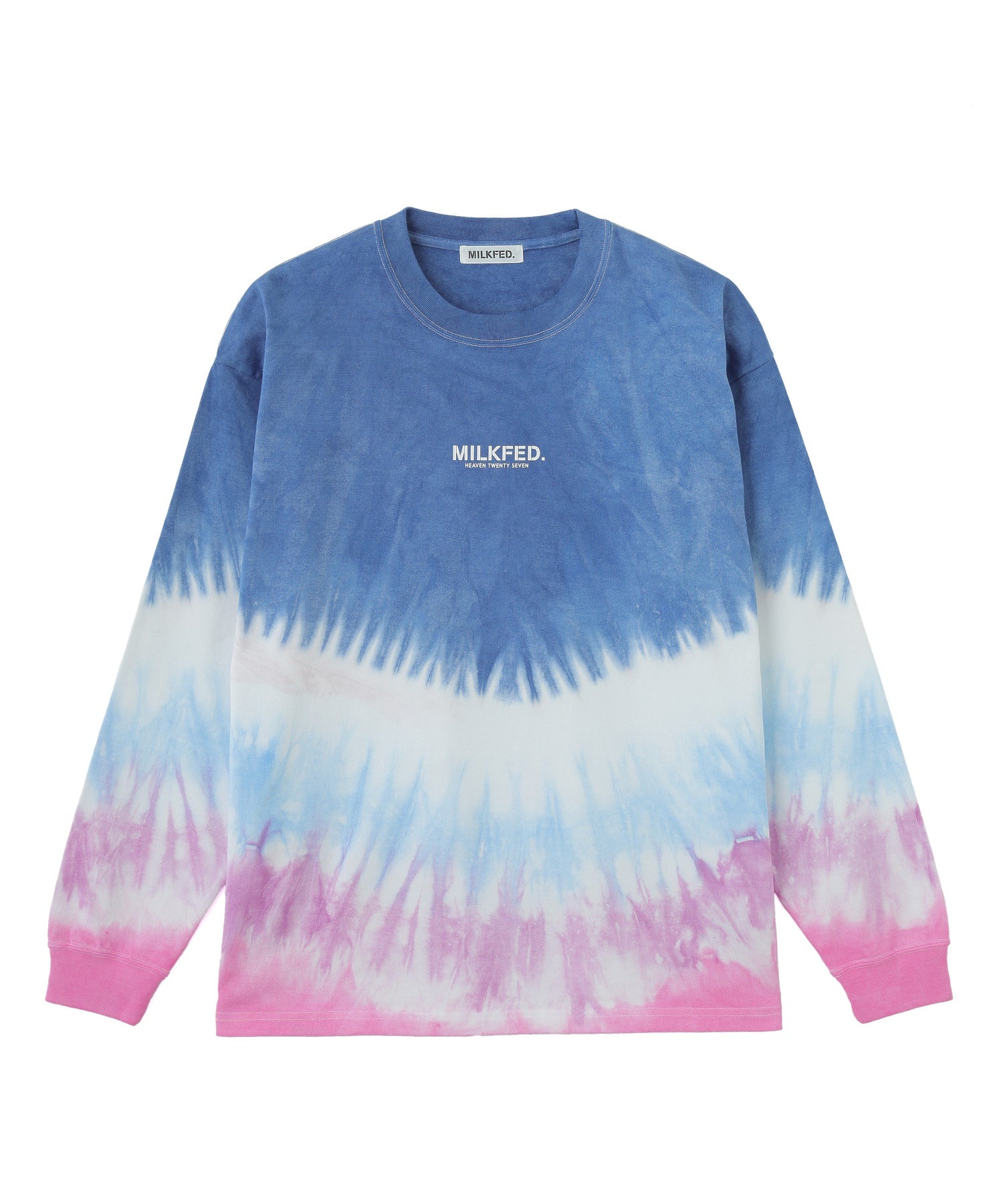 TIE DYED JAGGED PATTERN L/S TEE