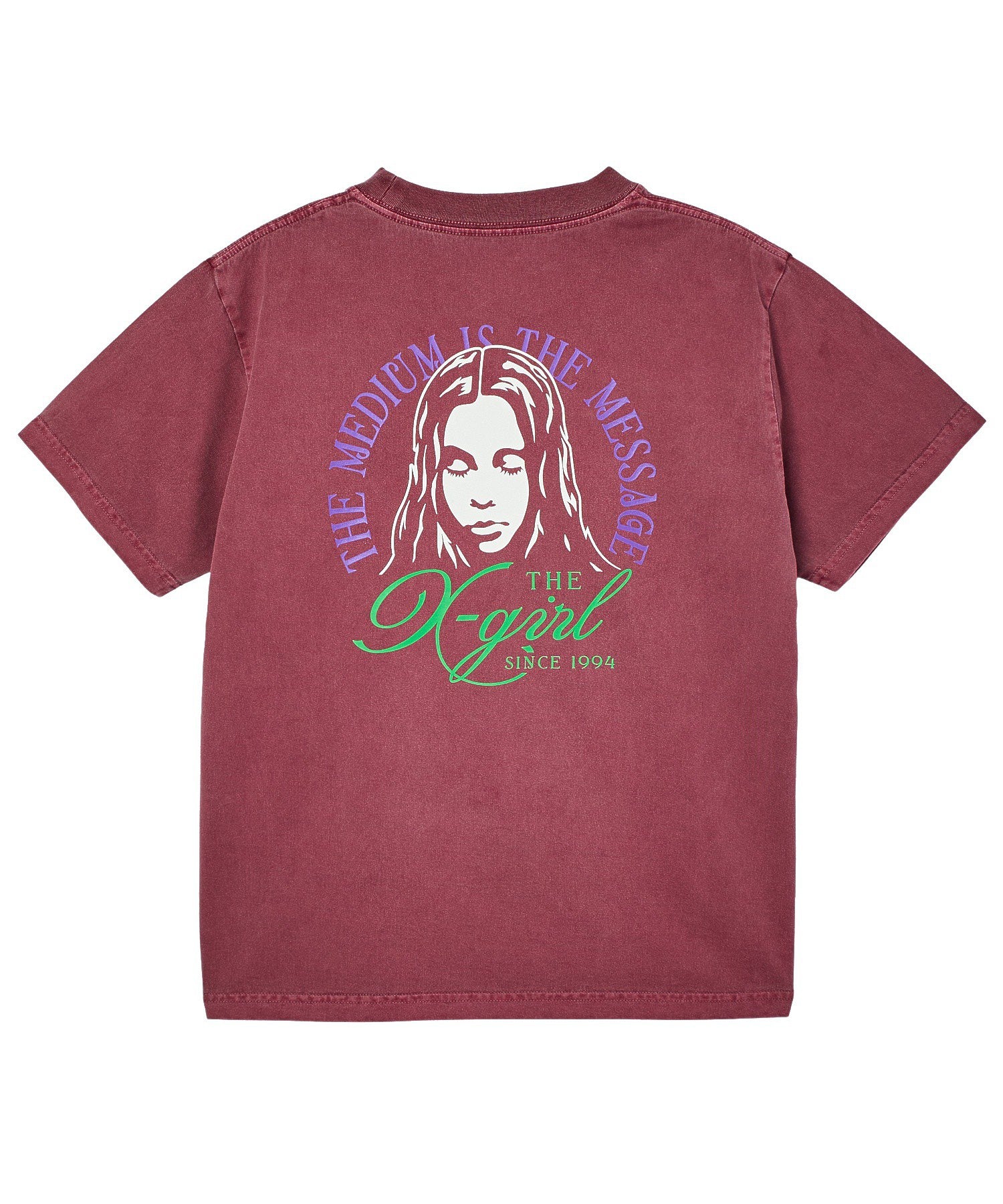 FADED TRI-COLOR FACE S/S TEE