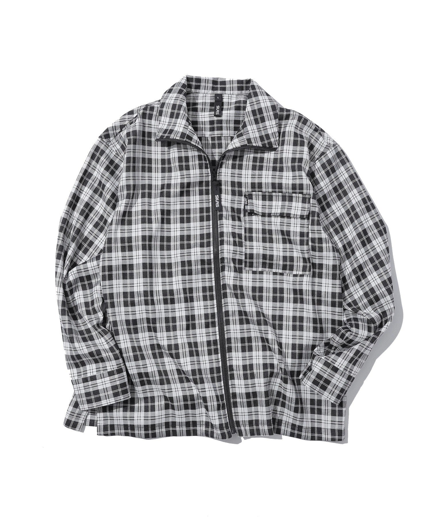 FULL ZIP PLAID SHIRT