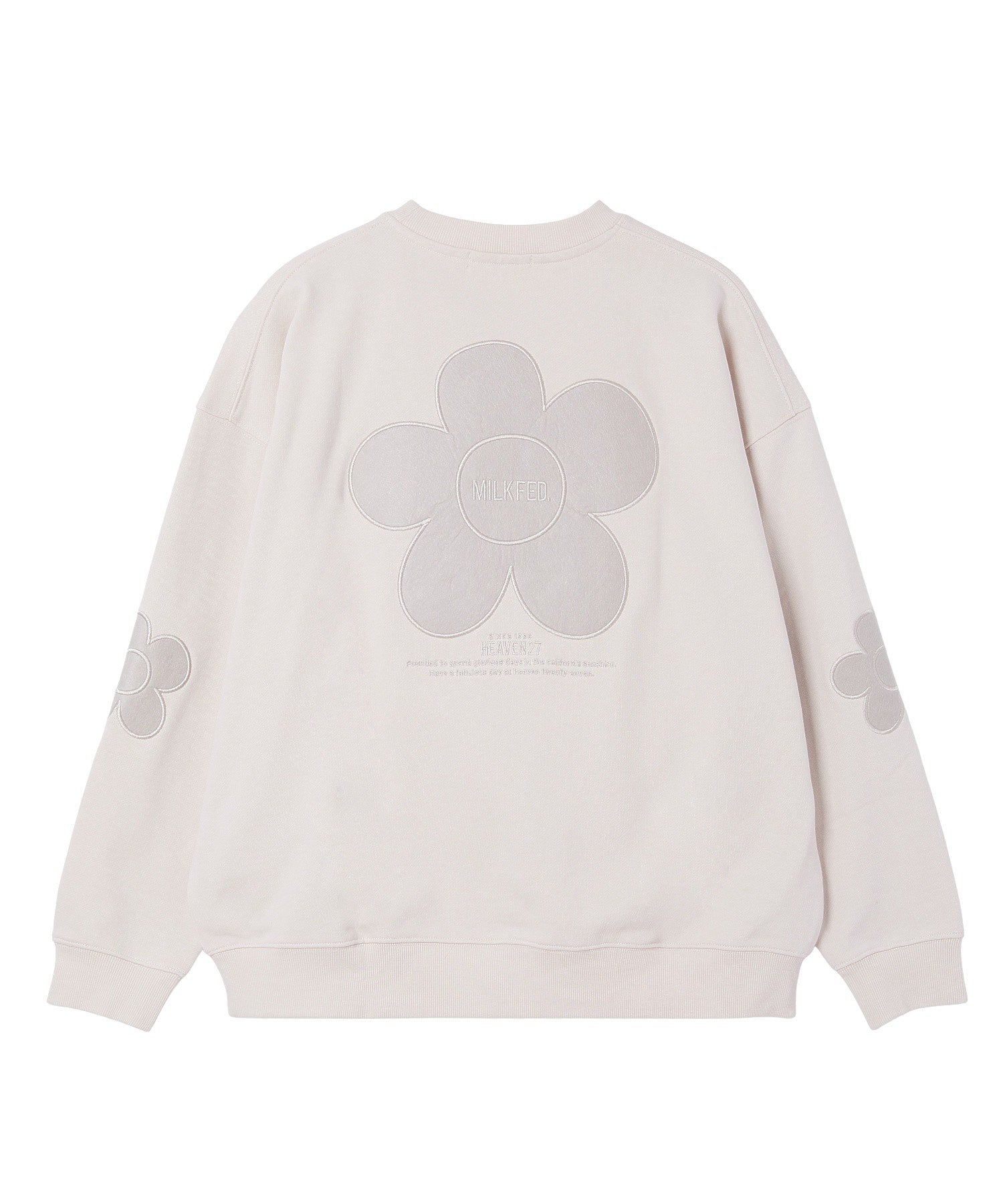 FLOWER ELBOW PATCH SWEAT TOP