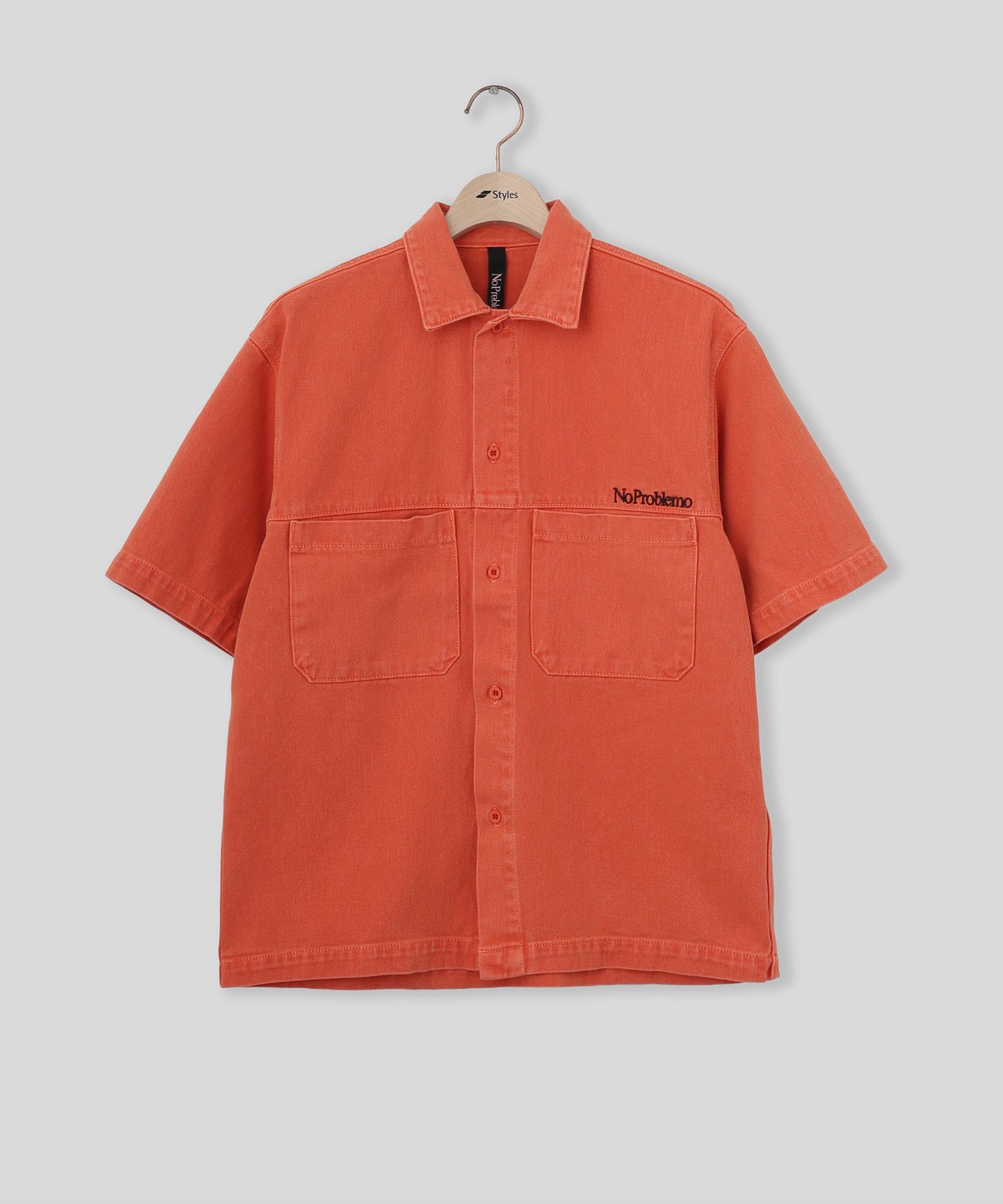 NO PROBLEMO/ノープロブレモ/Mini Problemo Denim SS Work Shirt NP40114