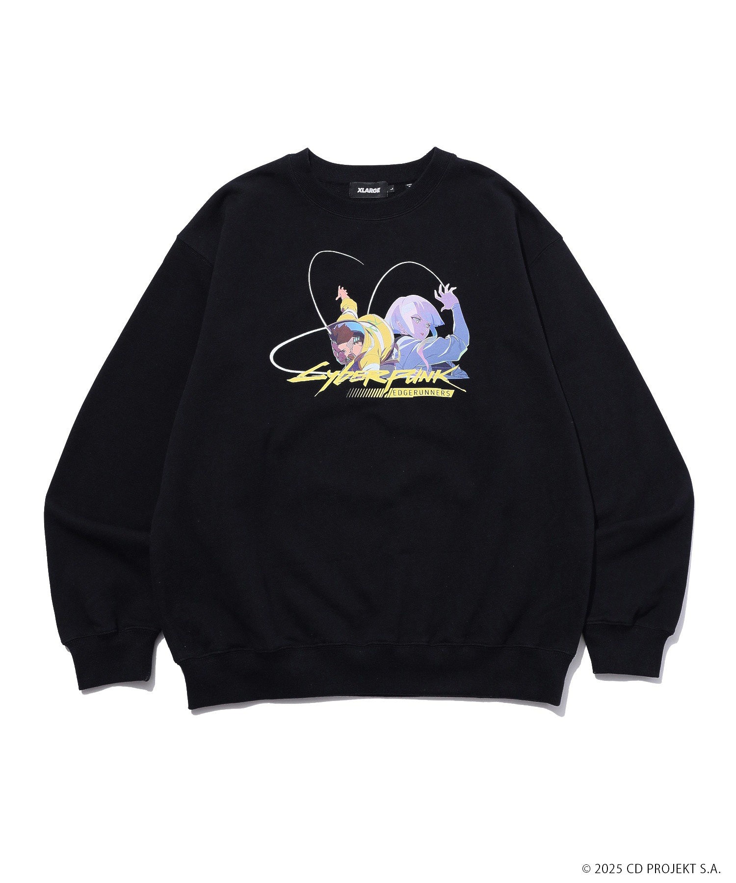 XLARGE×CYBERPUNK: EDGERUNNERS CREWNECK SWEATSHIRT