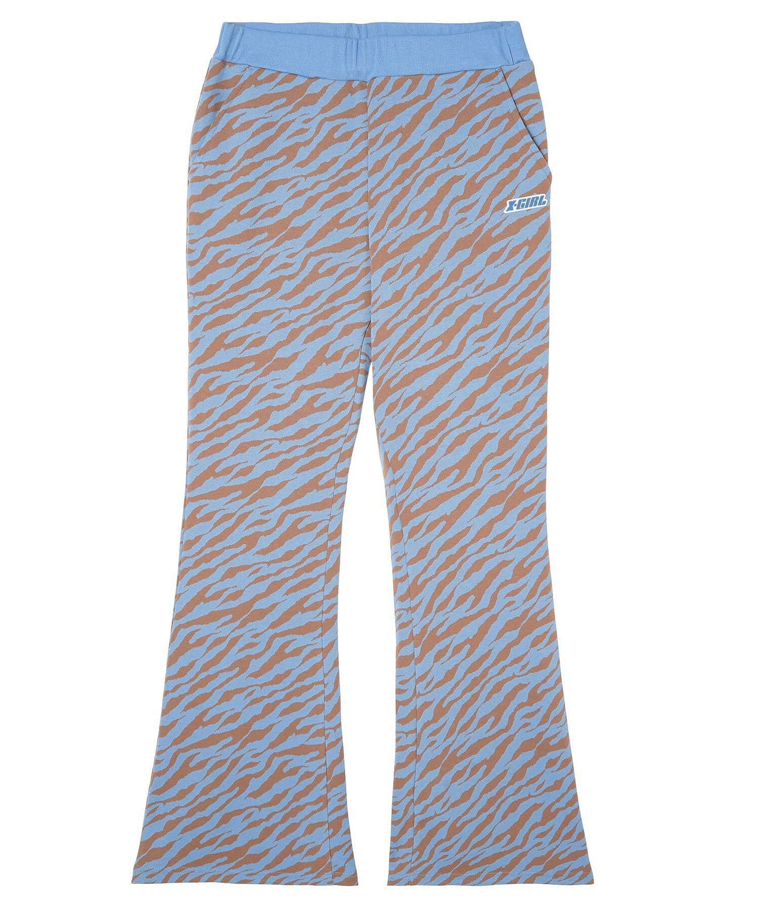 ZEBRA PATTERN FLARE PANTS X-girl