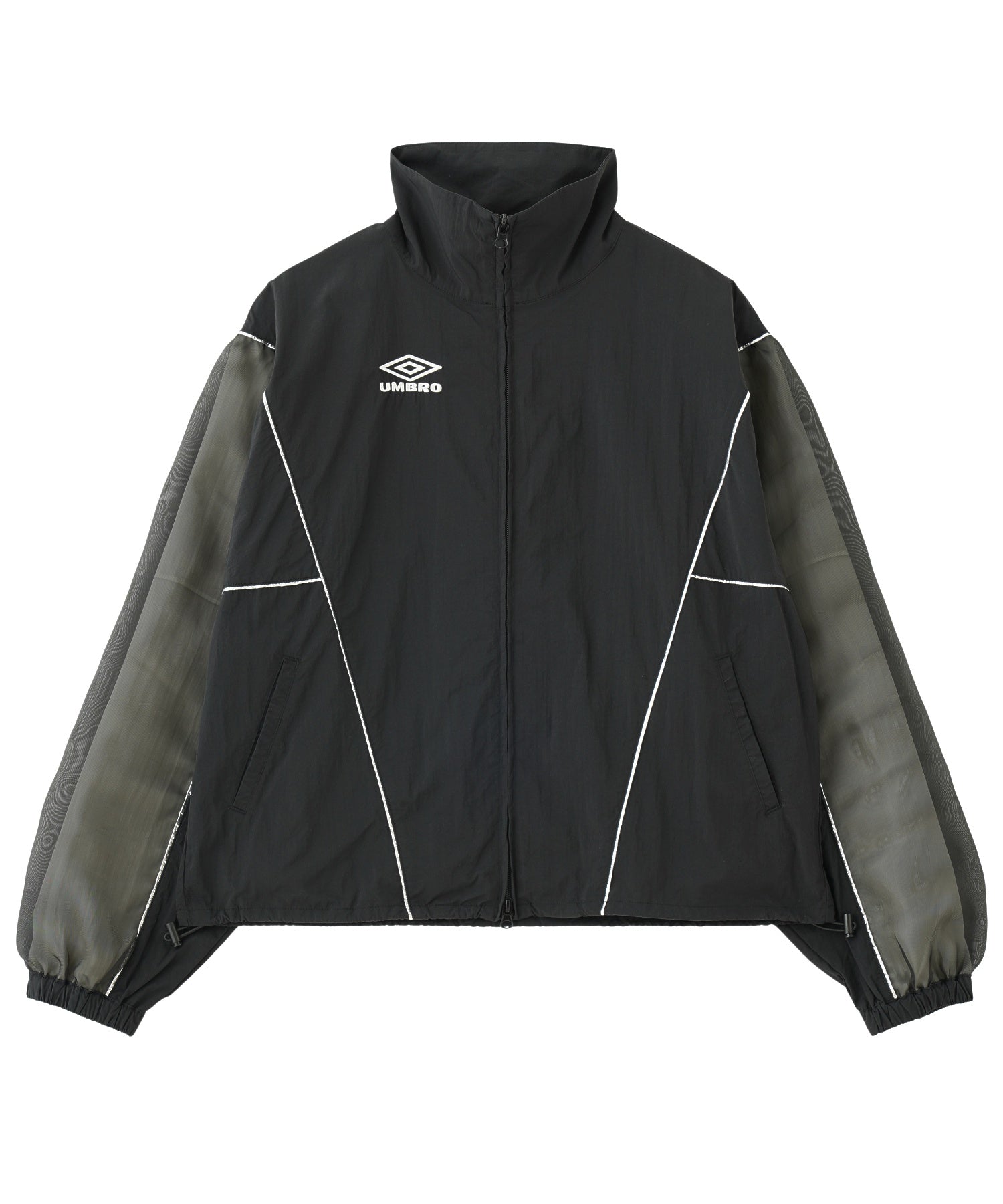 UMBRO×ROSE BUD/ORGANZA SLEEVE NYLON JACKET