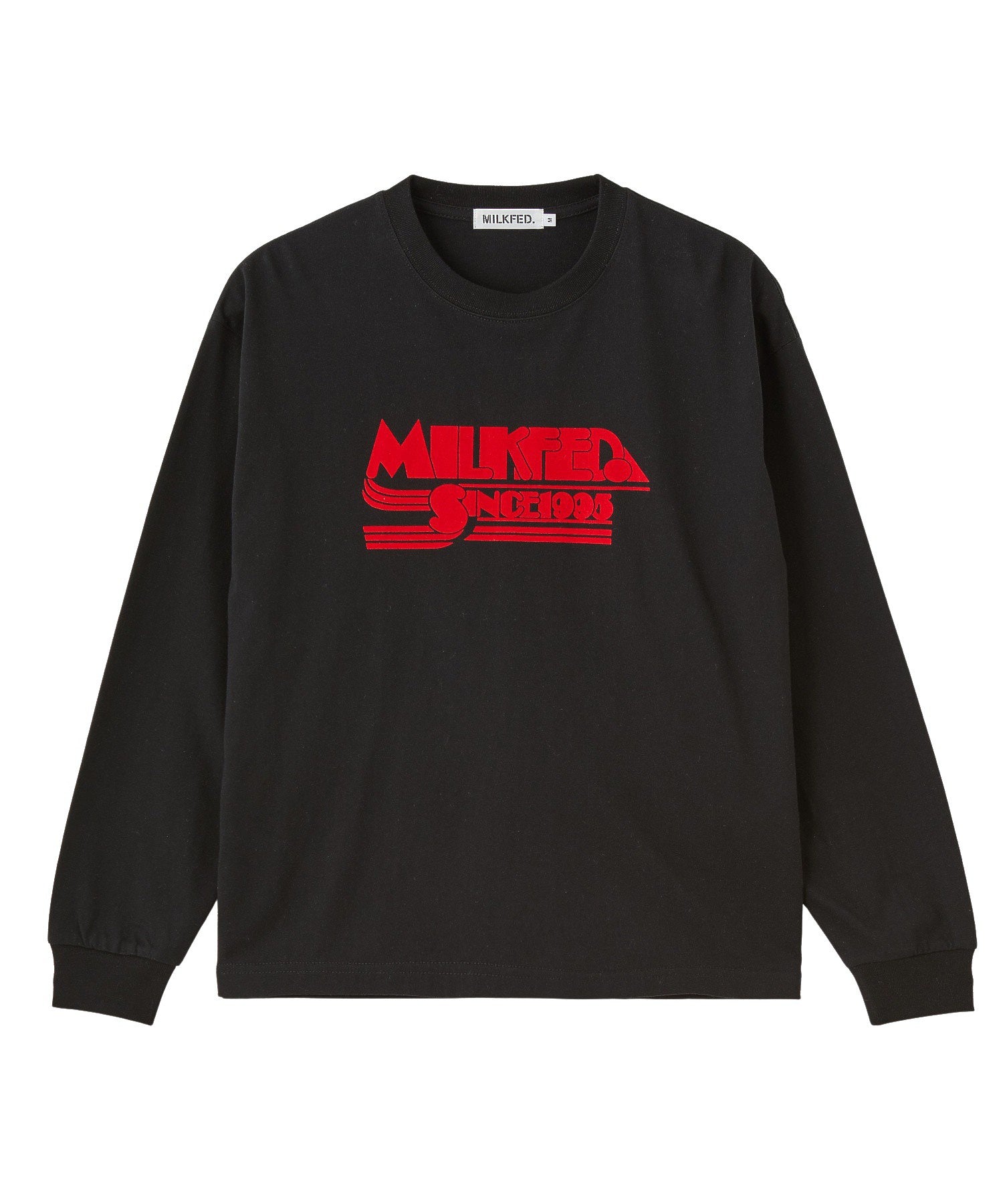 LOGO FLOCK PRINT L/S TEE