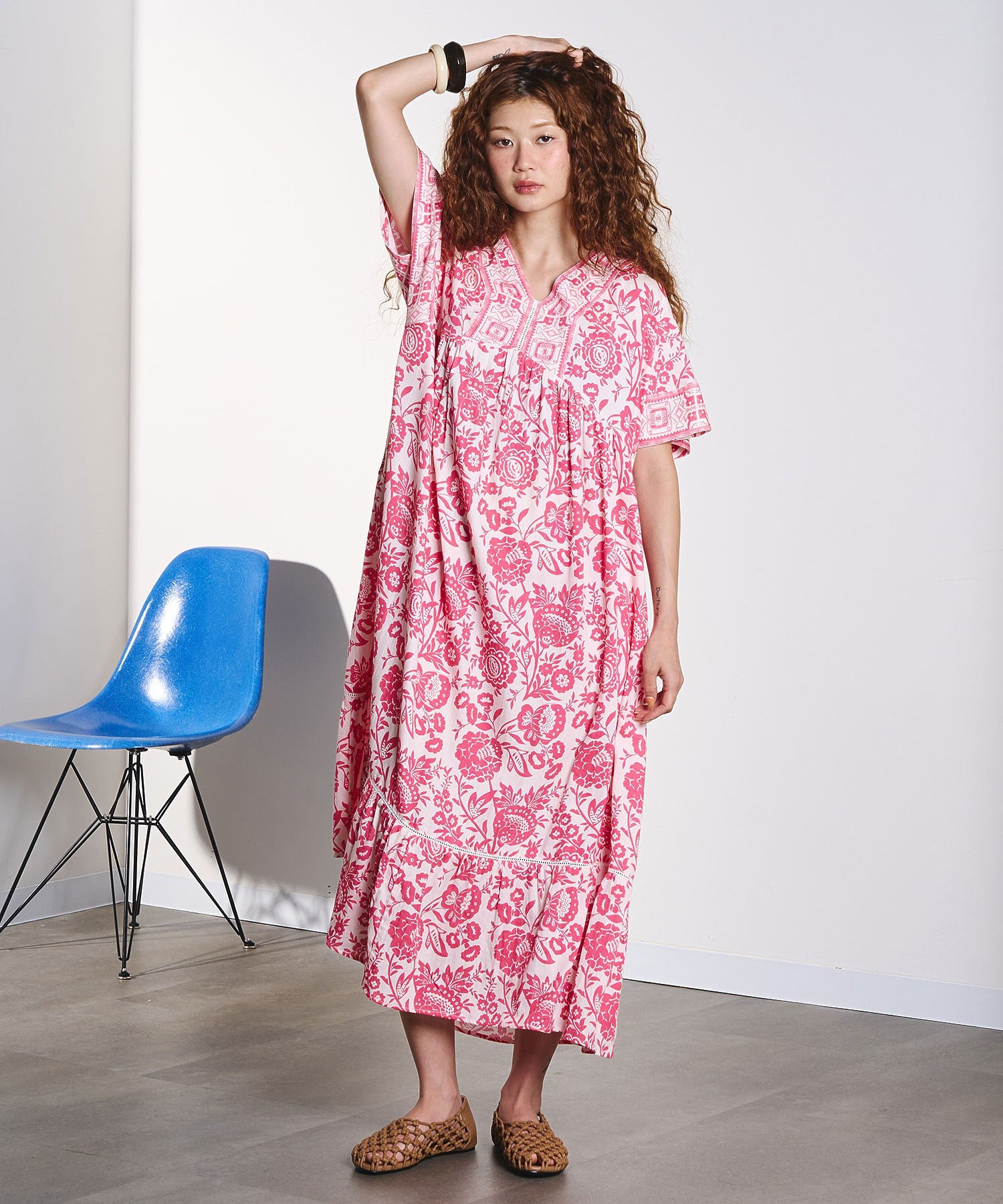 HLAADA for ROSEBUD/FLOWER PRINT DRESS