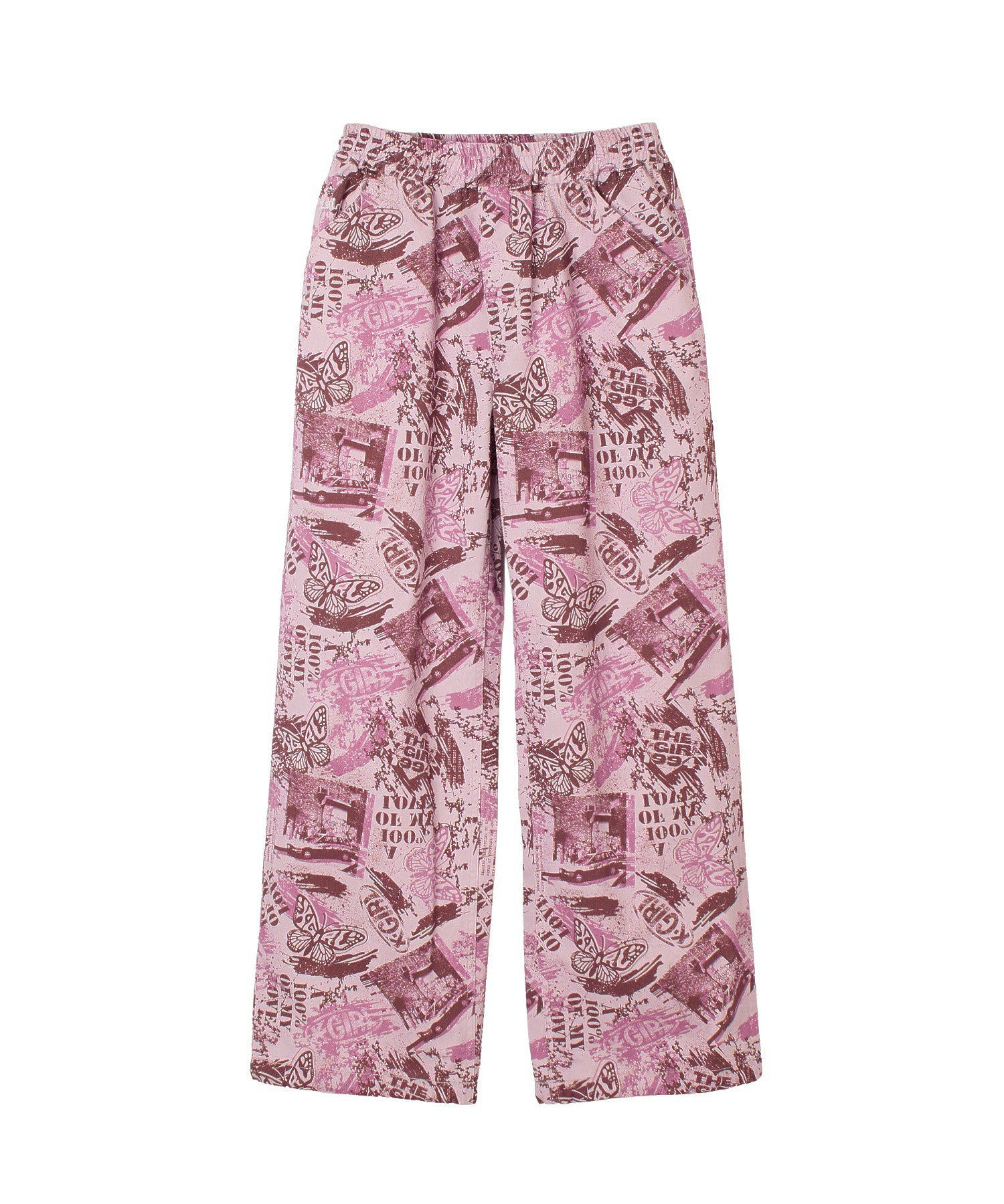 FACE LABEL POCKET EASY PANTS
