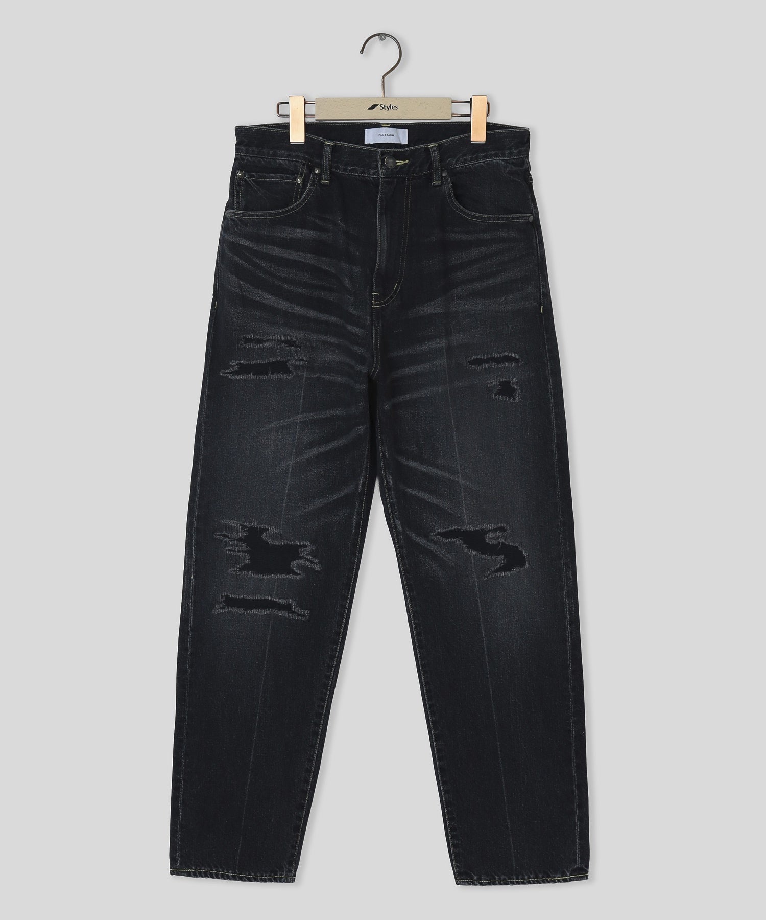 FACETASM/ファセッタズム/DAMARGED DENIM PANTS MYK-PT-02