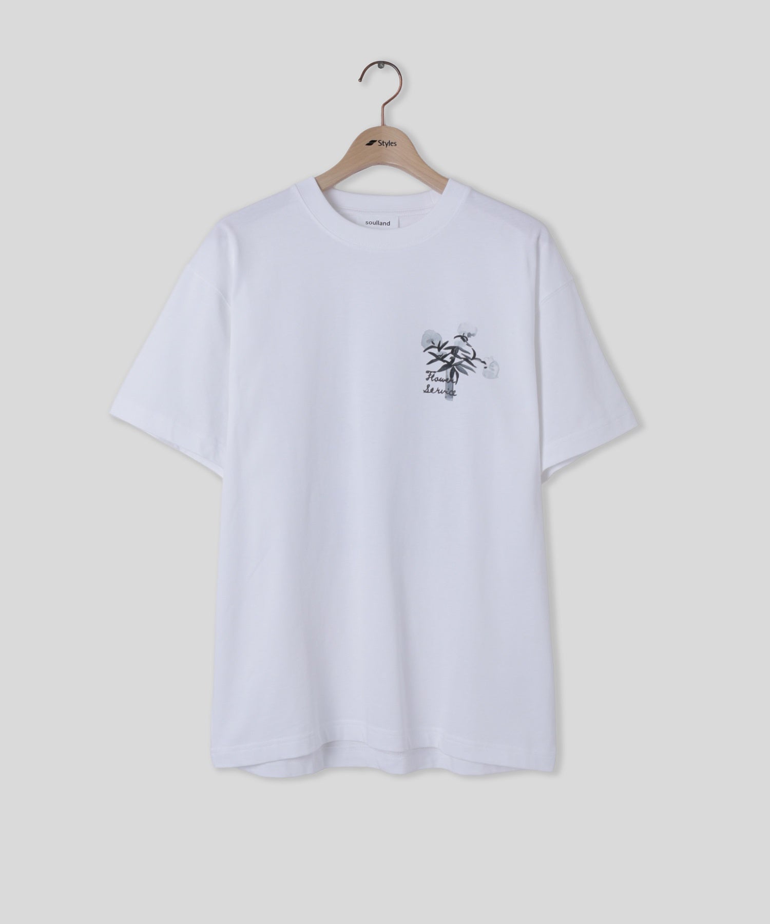 SOULLAND/ソウルランド/KAI monochrome T-shirt 61007-1063