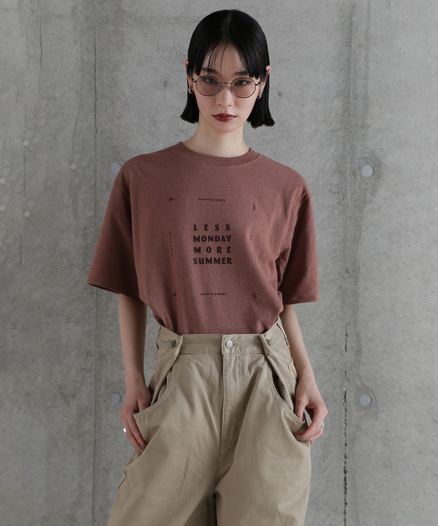 【WEB・一部店舗限定】麻ブレンドロゴTシャツ