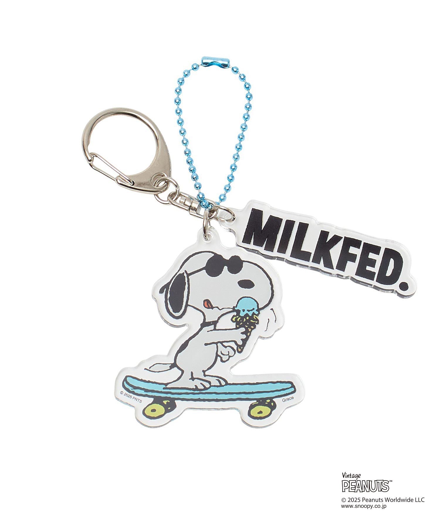 MILKFED. × PEANUTS JOE COOL KEYCHAIN