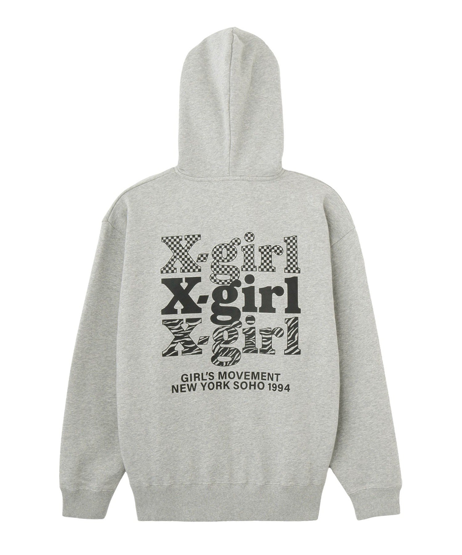 THREE LAYER LOGO ZIP UP SWEAT HOODIE