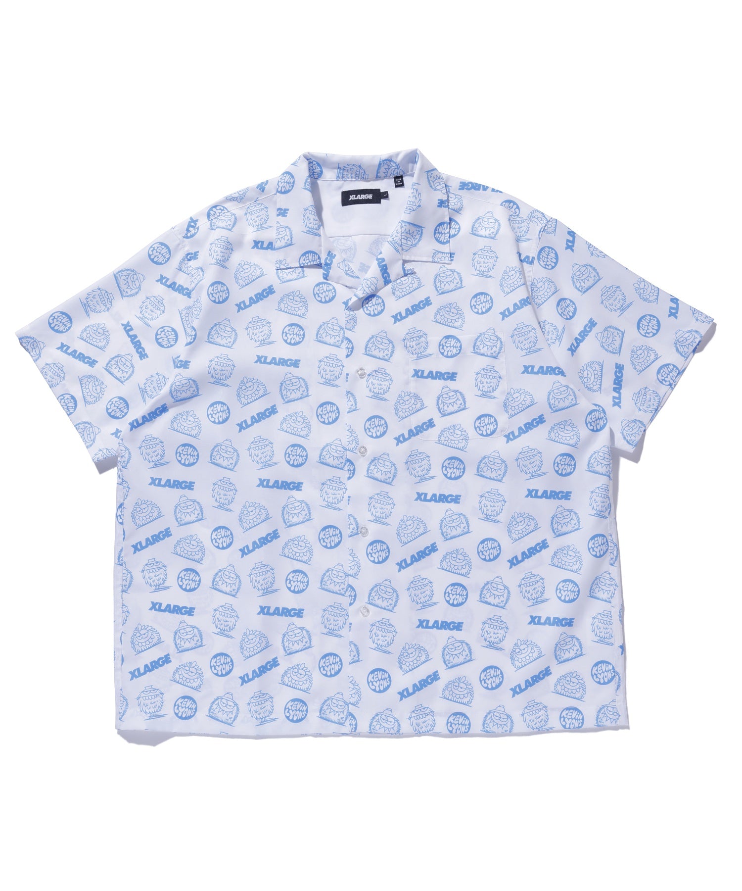 XLARGE×KEVIN LYONS OPEN COLLAR S/S SHIRT