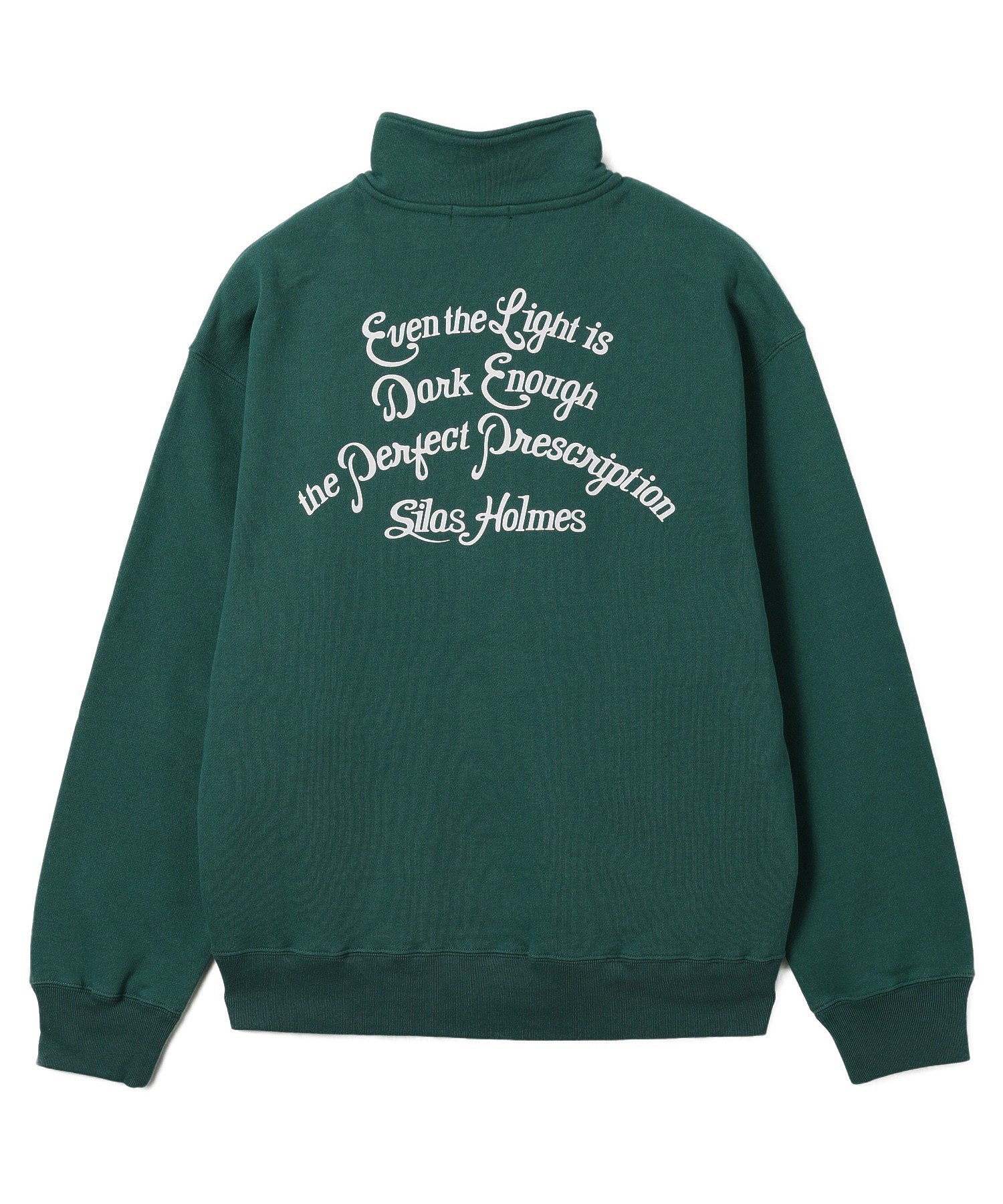 SCRIPT HALF ZIP SWEATSHIRT