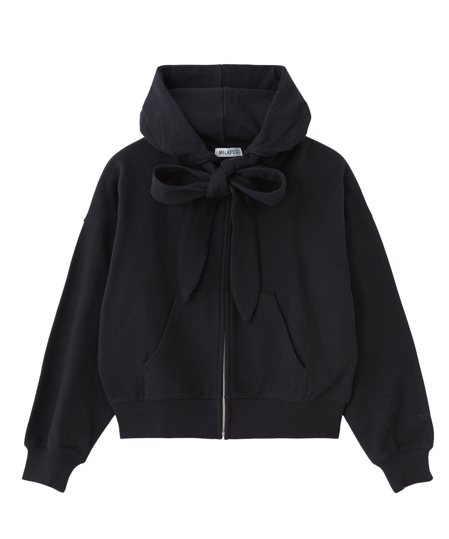 BIG RIBBON SWEAT ZIP HOODIE