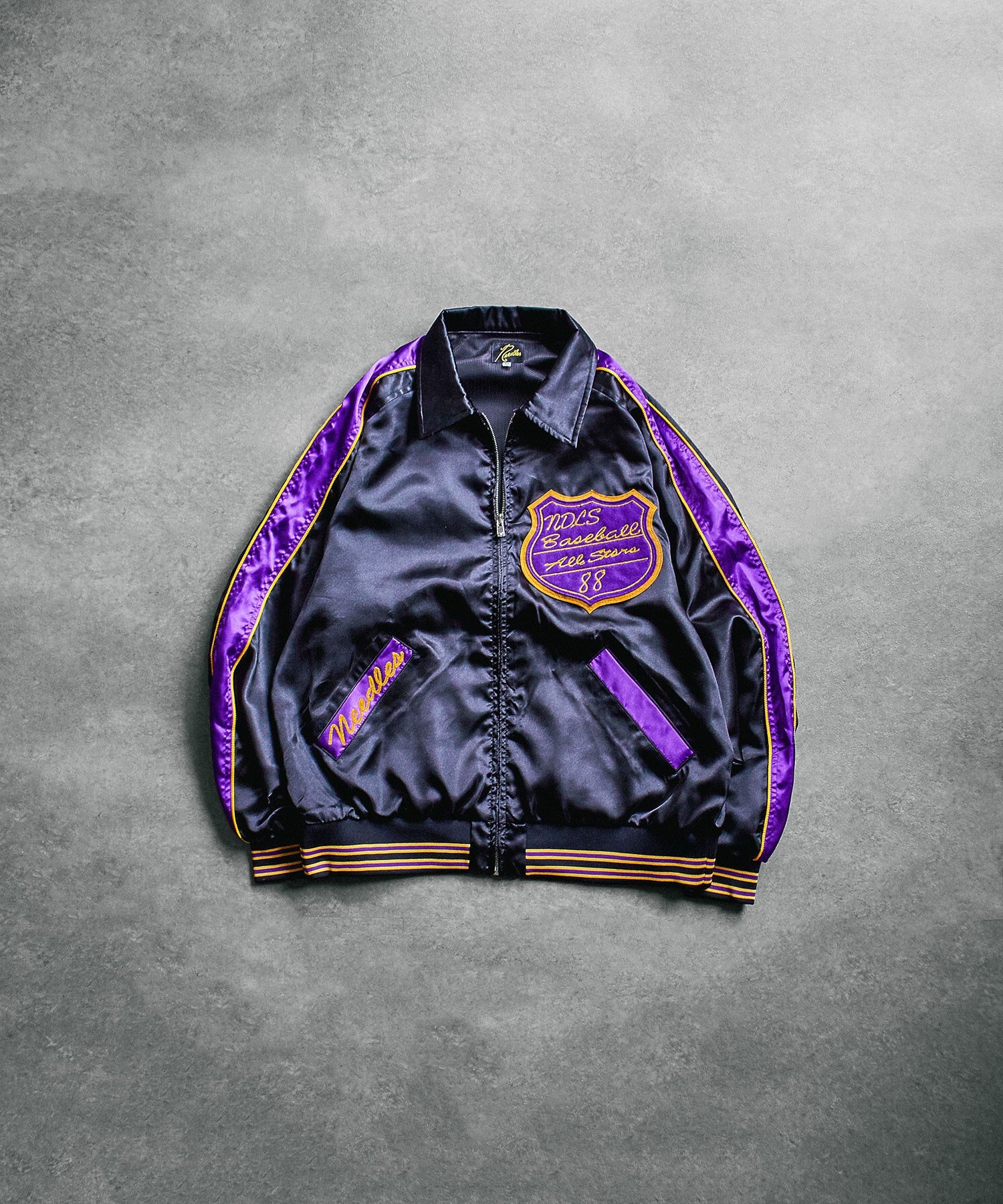 NEEDLES/STADIUM JACKET - POLY SATEEN