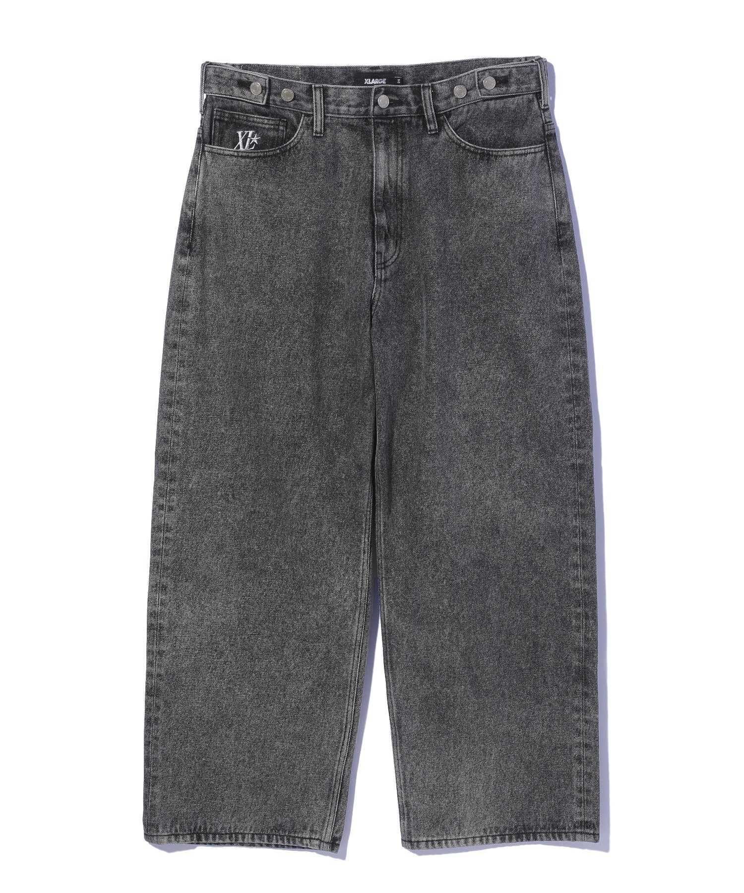 EMBOSSED DENIM PANTS