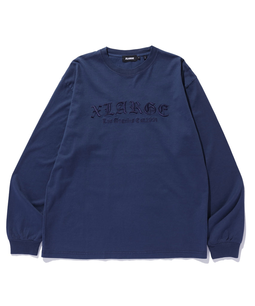 PIGMENT DYED OLD ENGLISH LOGO L/S TEE – calif（カリフ）公式