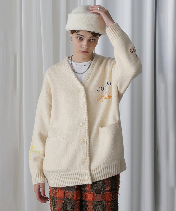 GENE HEAVENS/エンブロイダリー カレッジニットカーディガン – calif