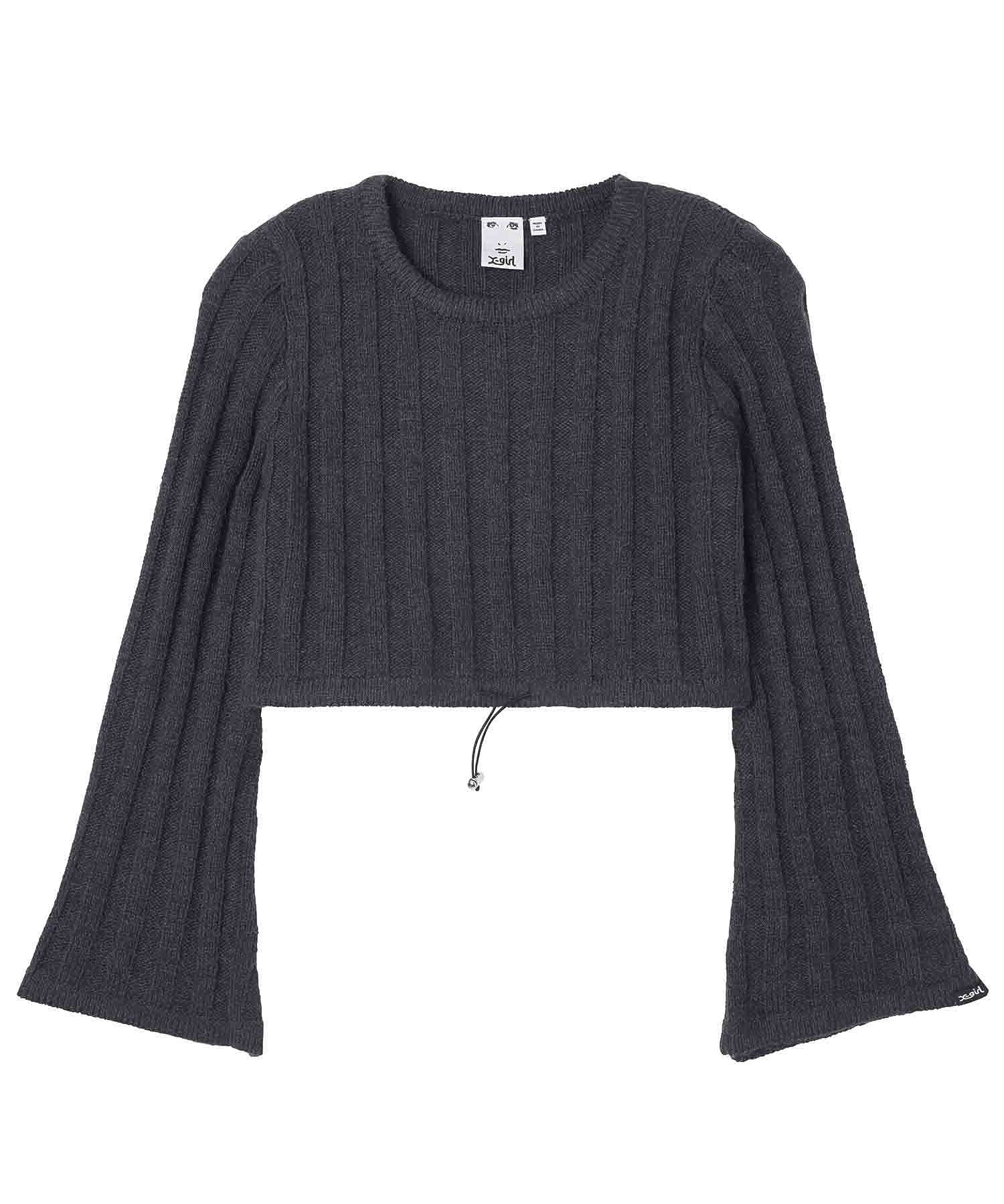 CROPPED RIB KNIT TOP X-girl