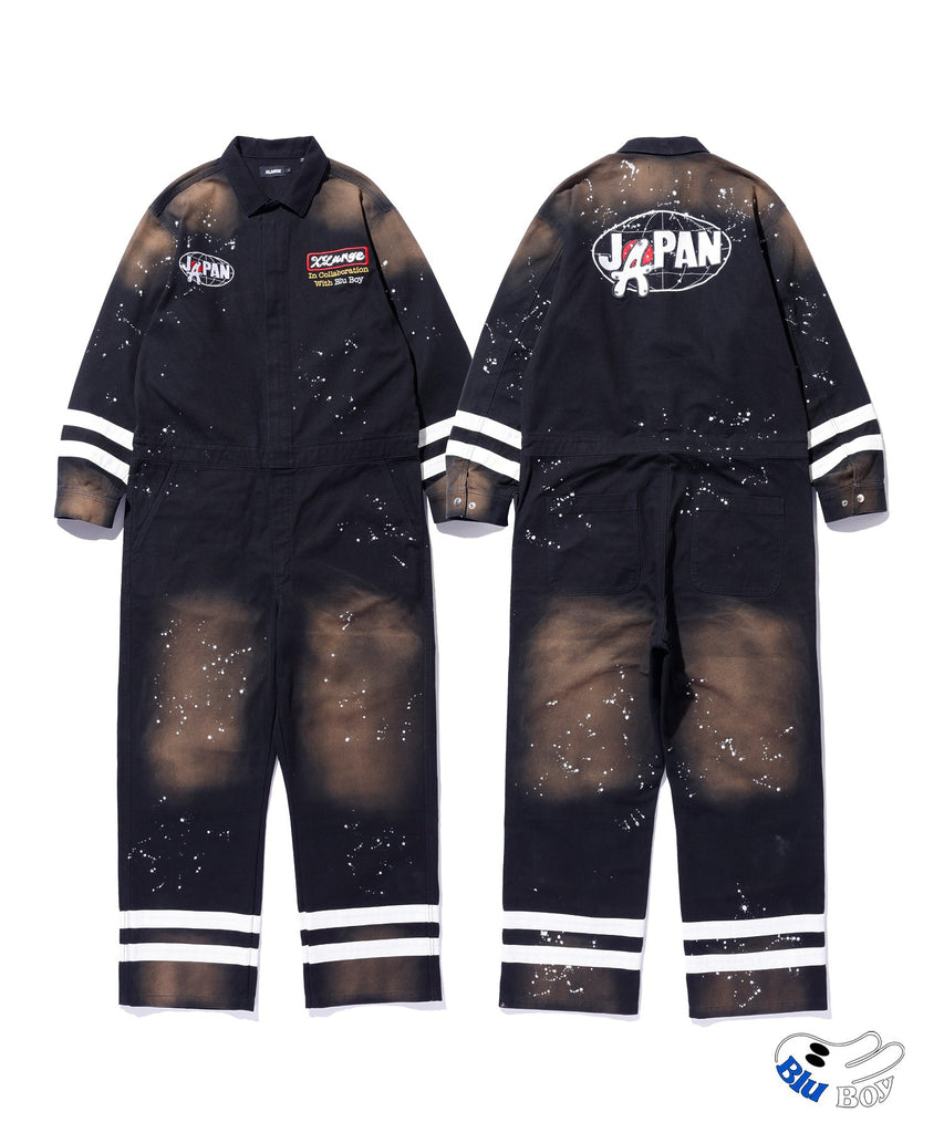 XLARGE×Blu Boy　コラボ　JUMPSUIT　ジャンプスーツ　ツナギ 0-