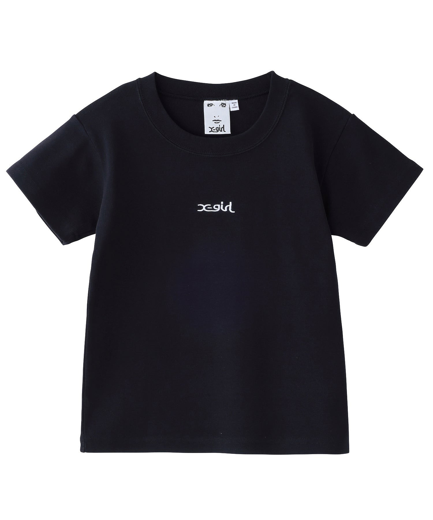 EMBROIDERED MILLS LOGO S/S BABY TEE X-girl