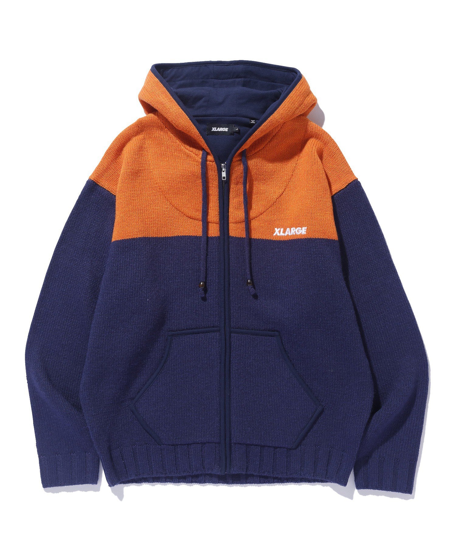 ZIP UP HOODED KNIT