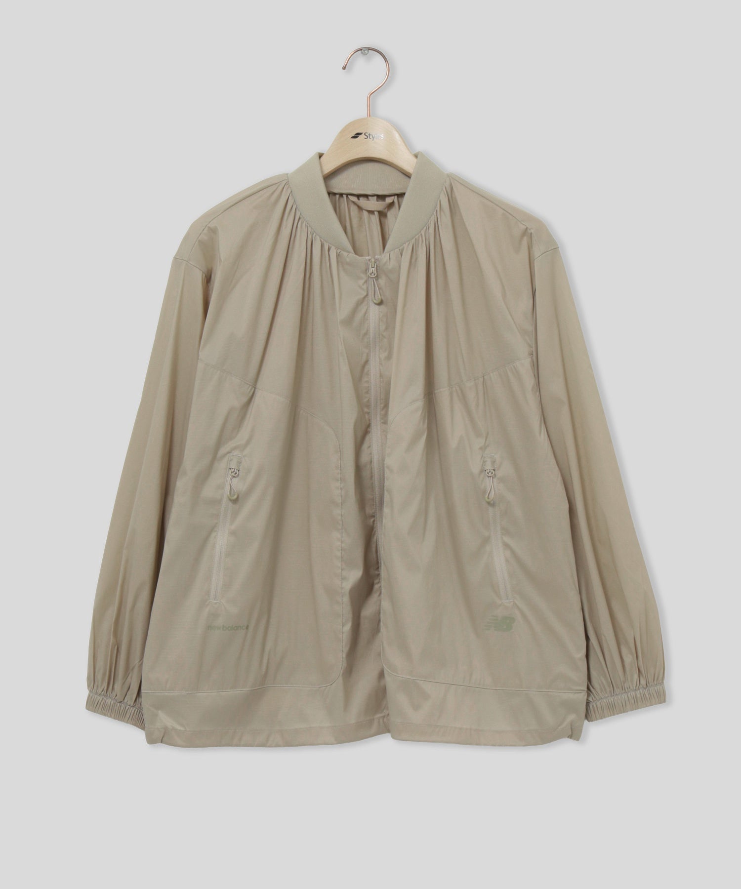 NEW BALANCE/ニューバランス/W NB Grey LIGHT WEIGHT JACKET WJ61946C