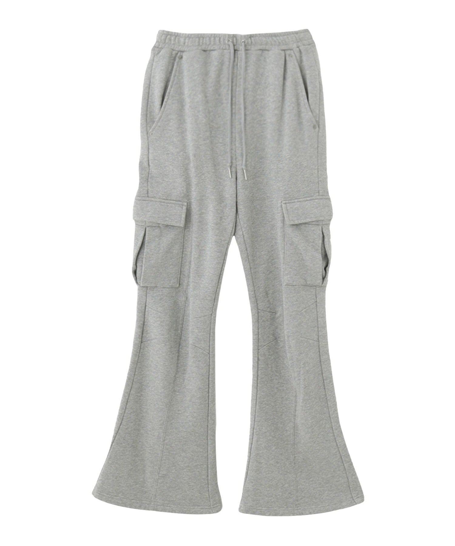 CARGO POCKET FLARE SWEAT PANTS