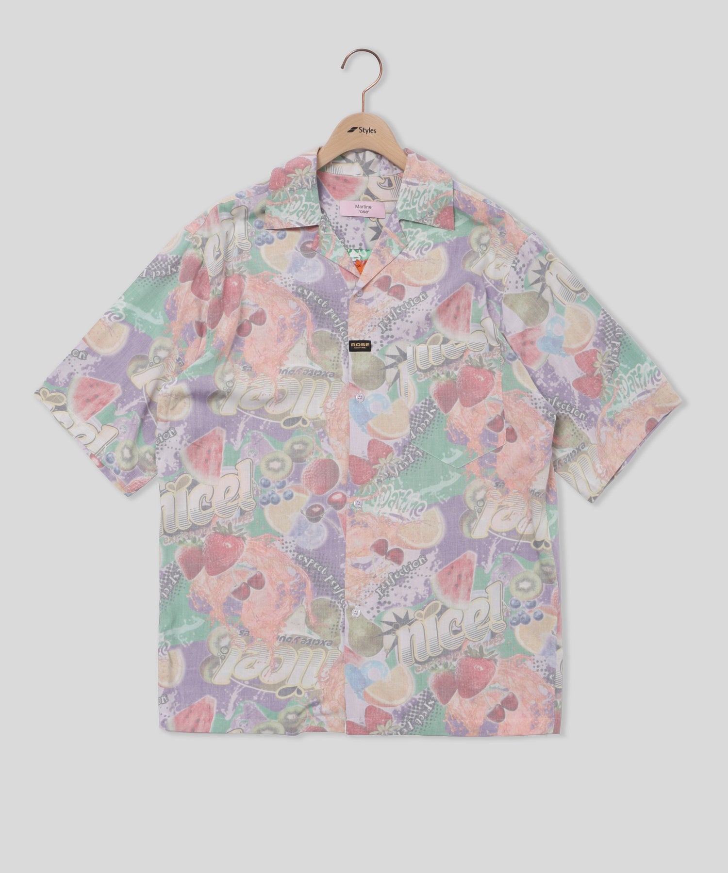 MARTINE ROSE/マーティン ローズ/BOXY S/S SHIRT 404WS24809