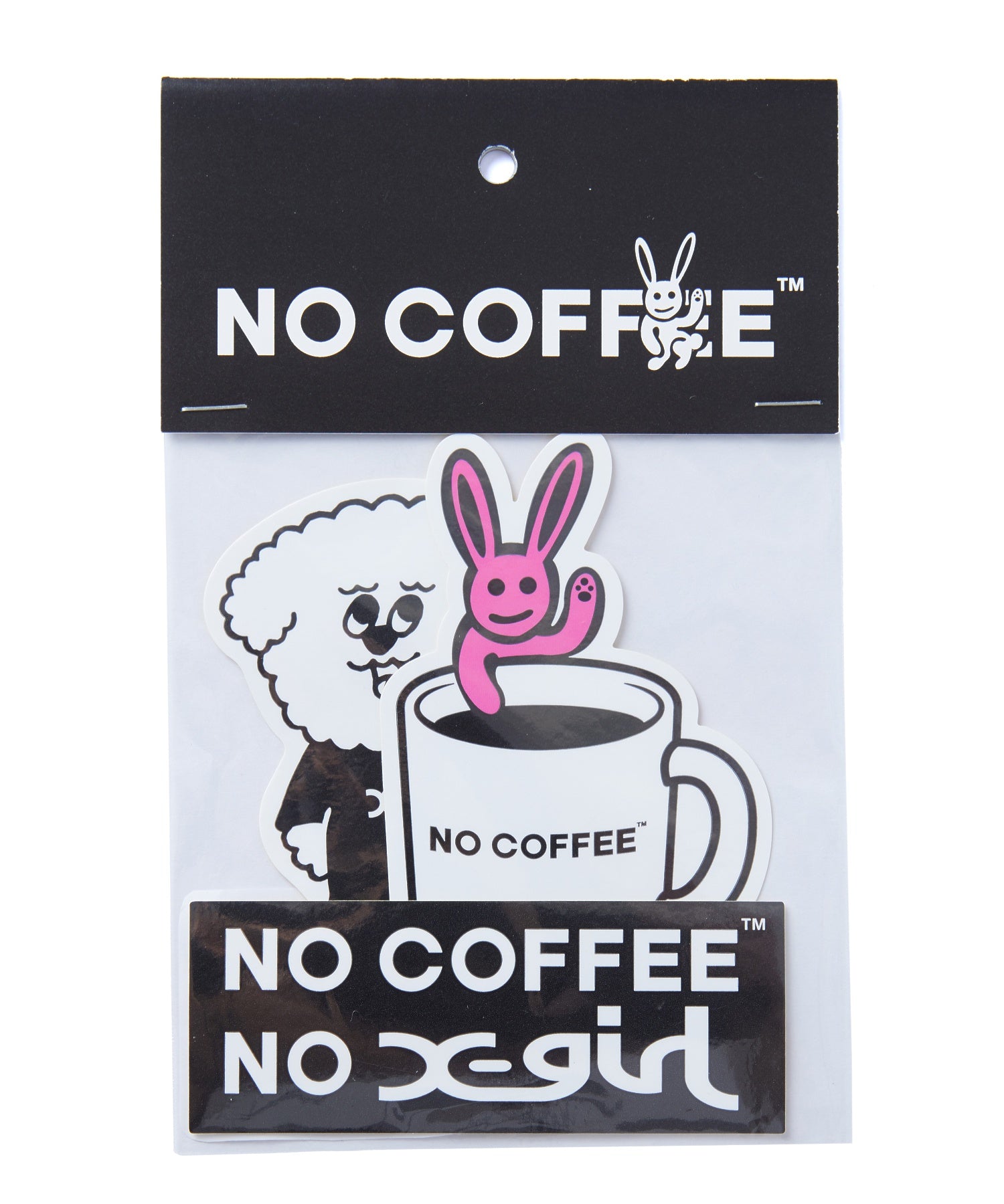 X-girl x NO COFFEE STICKER SET