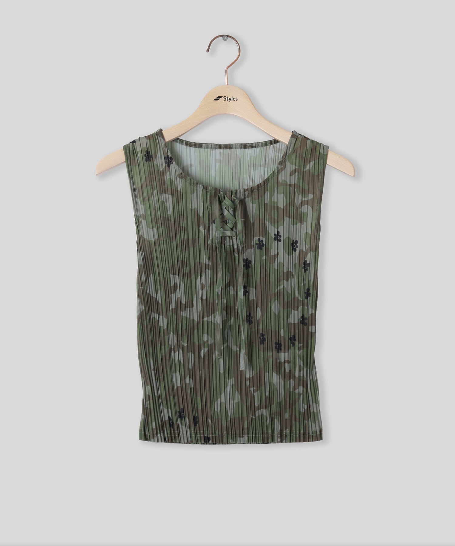 PERKS AND MINI/パークスアンドミニ/W KALLIMA PLEATED TANK TOP 4636