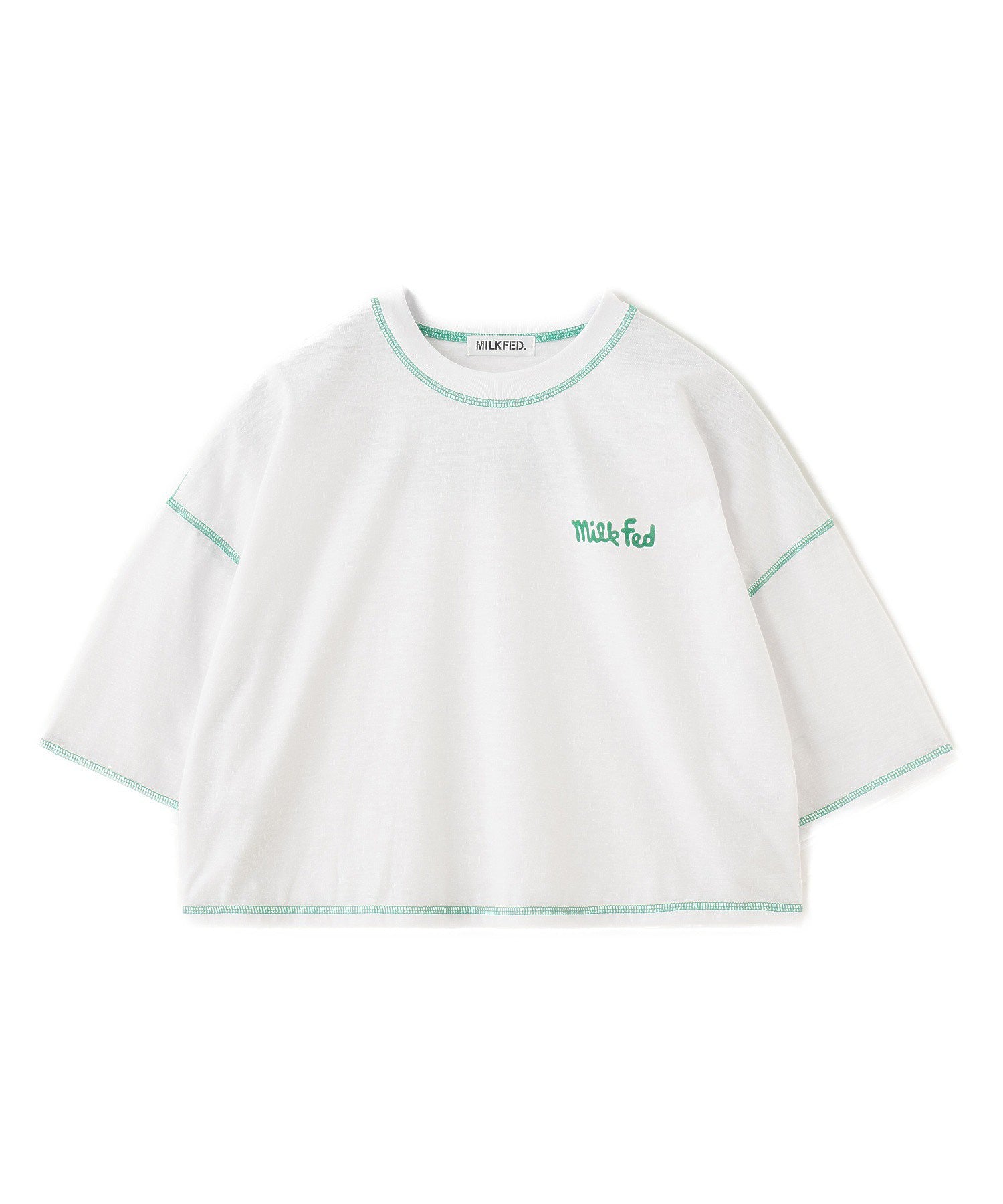 COLOR STITCH WIDE S/S TOP