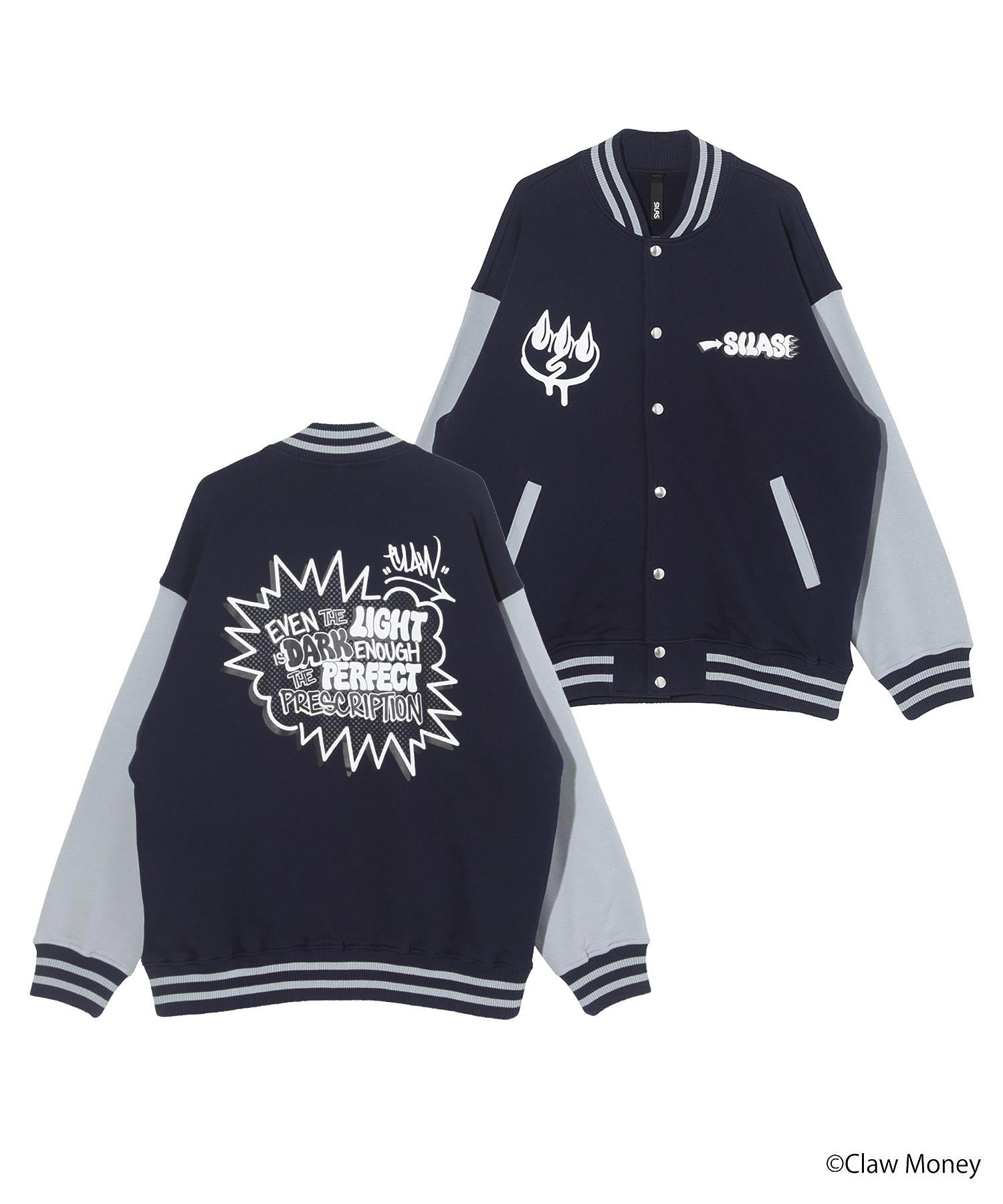 SILASxCLAW MONEY VARSITY JACKET