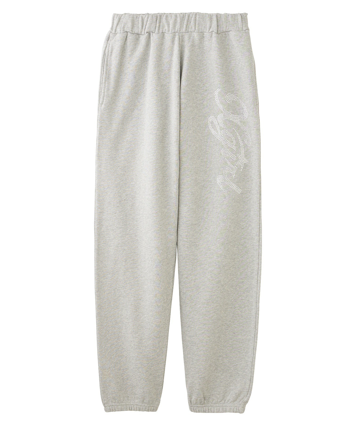 RHINESTONE STAR CURSIVE LOGO SWEAT PANTS