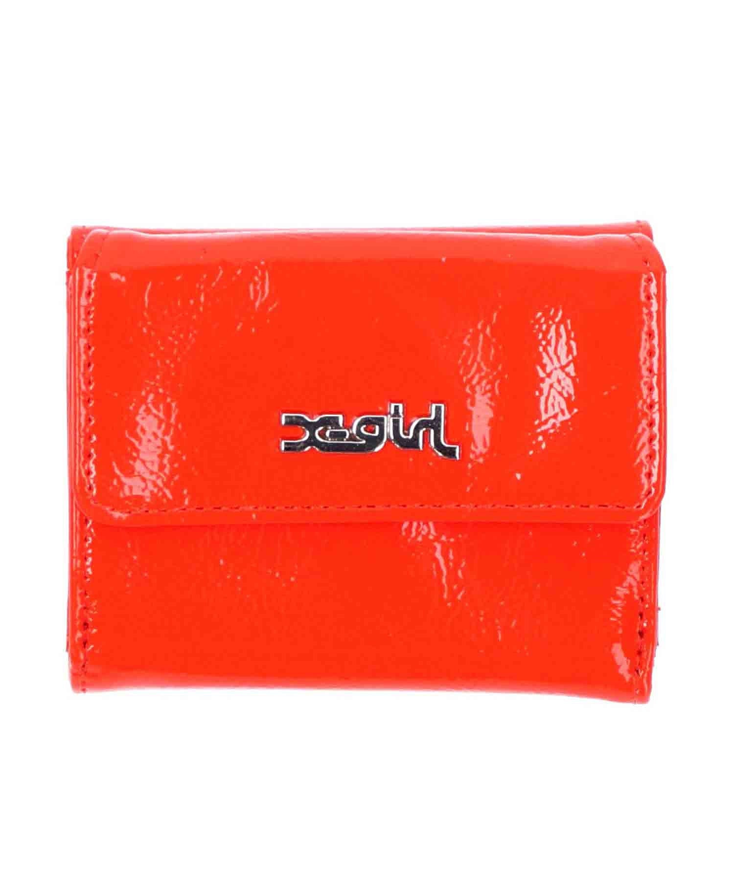 FAUX PATENT LEATHER MINI WALLET X-girl