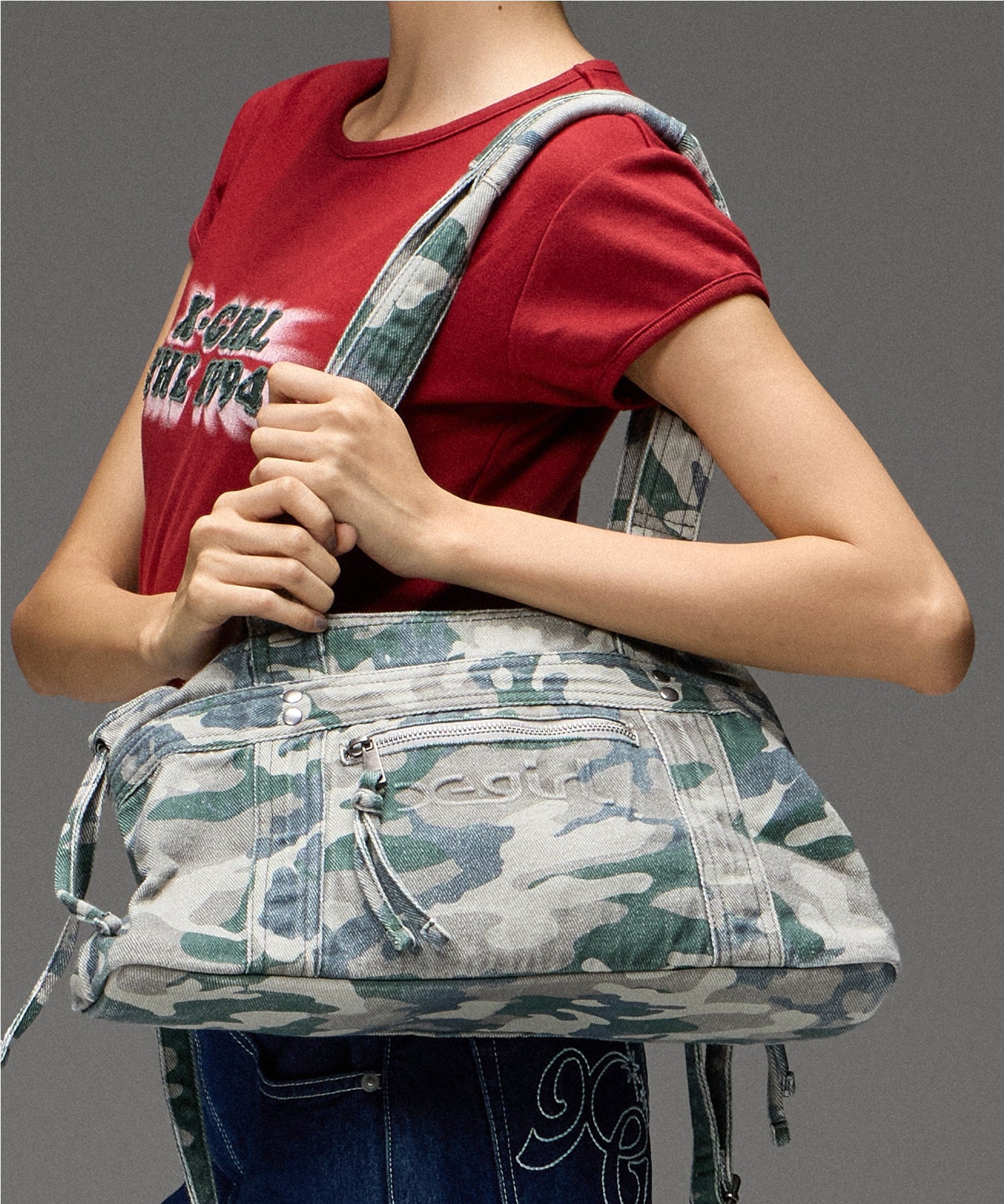 FADED MILLS LOGO SQUARE BAG