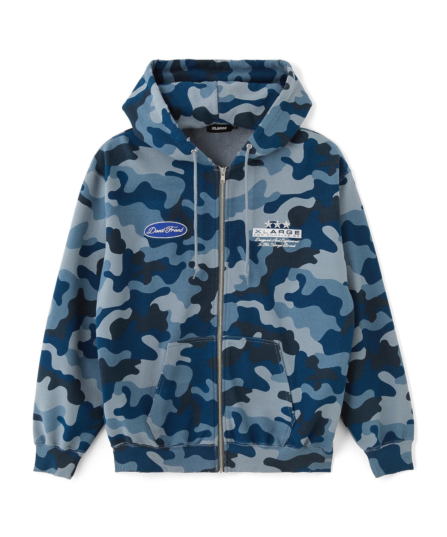 DAMAGED ZIP HOODED SWEATSHIRT