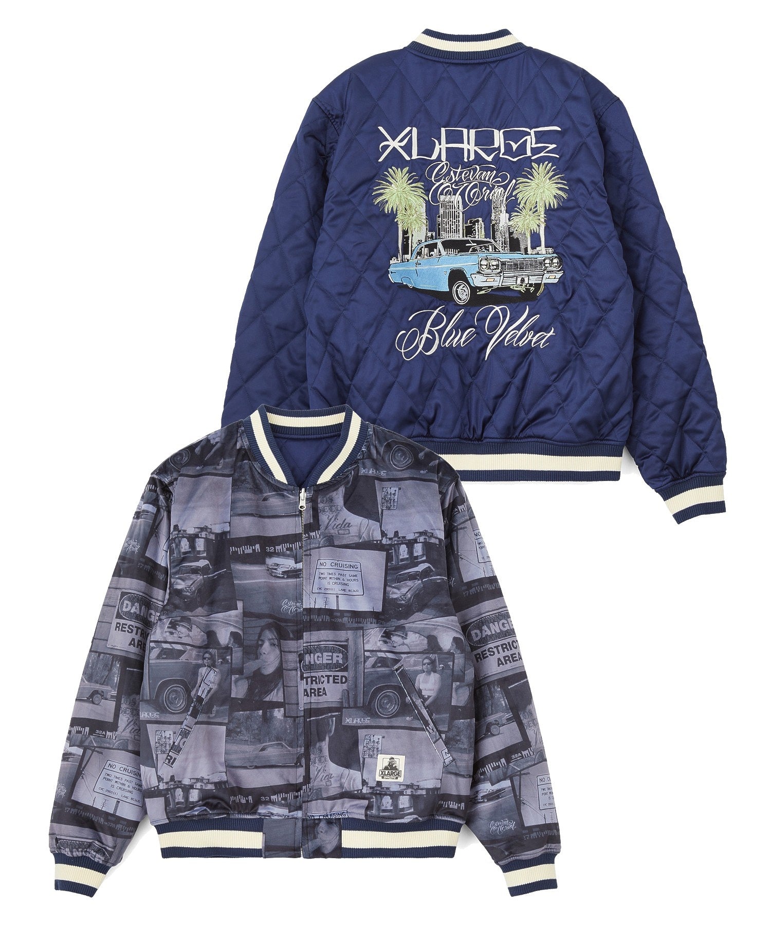 XLARGE×ESTEVAN ORIOL REVERSIBLE SOUVENIR JACKET