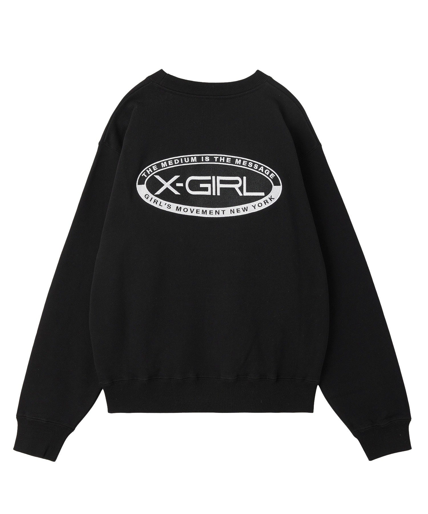 EMBROIDERY OVAL LOGO SWEAT TOP